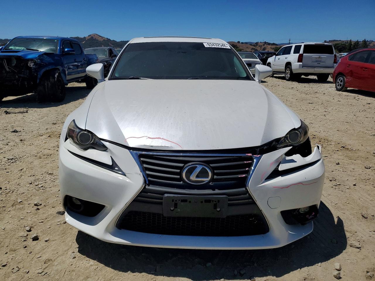 2015 Lexus Is 250 White vin: JTHBF1D22F5049865