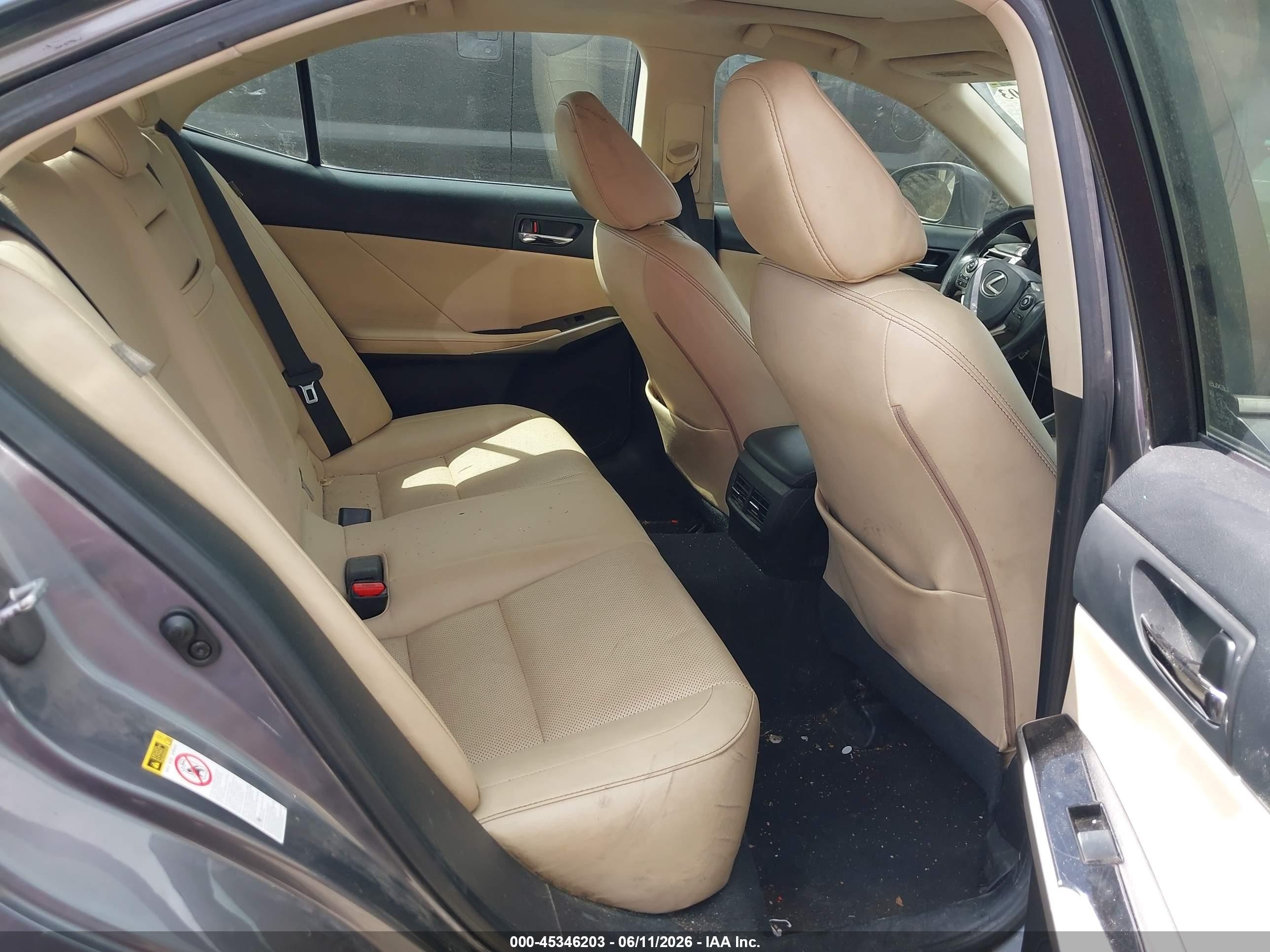 2015 Lexus Is 250   Gray vin: JTHBF1D22F5064396
