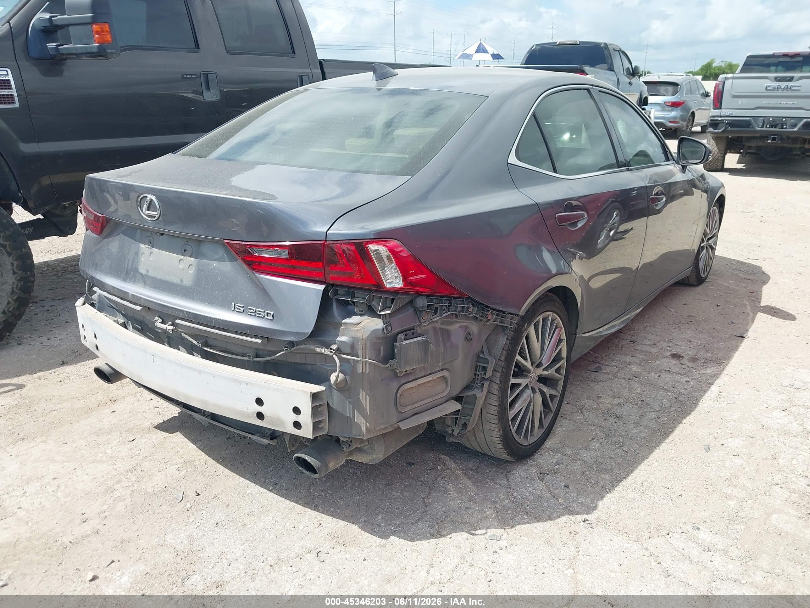 2015 Lexus Is 250   Gray vin: JTHBF1D22F5064396