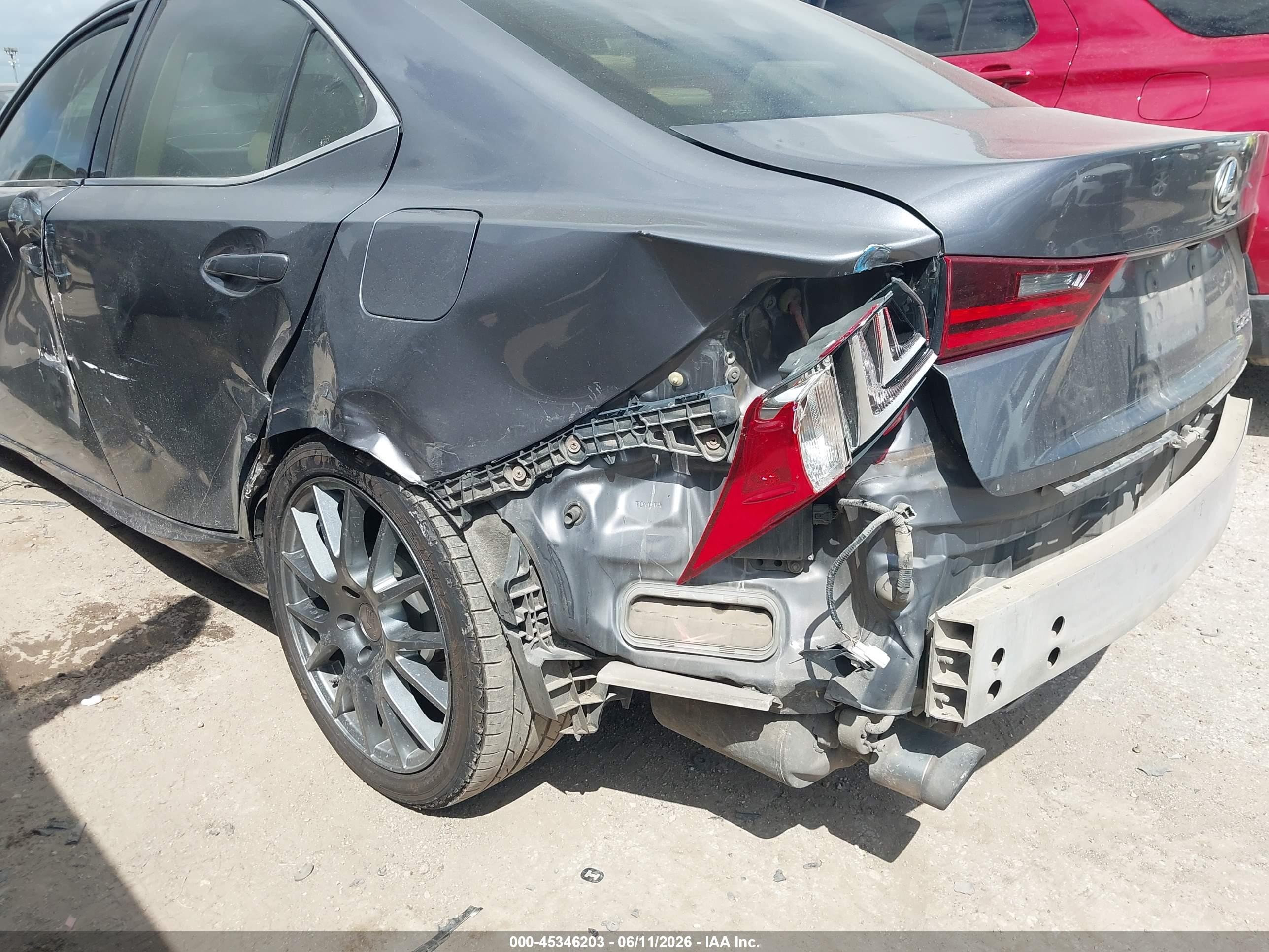 2015 Lexus Is 250   Gray vin: JTHBF1D22F5064396
