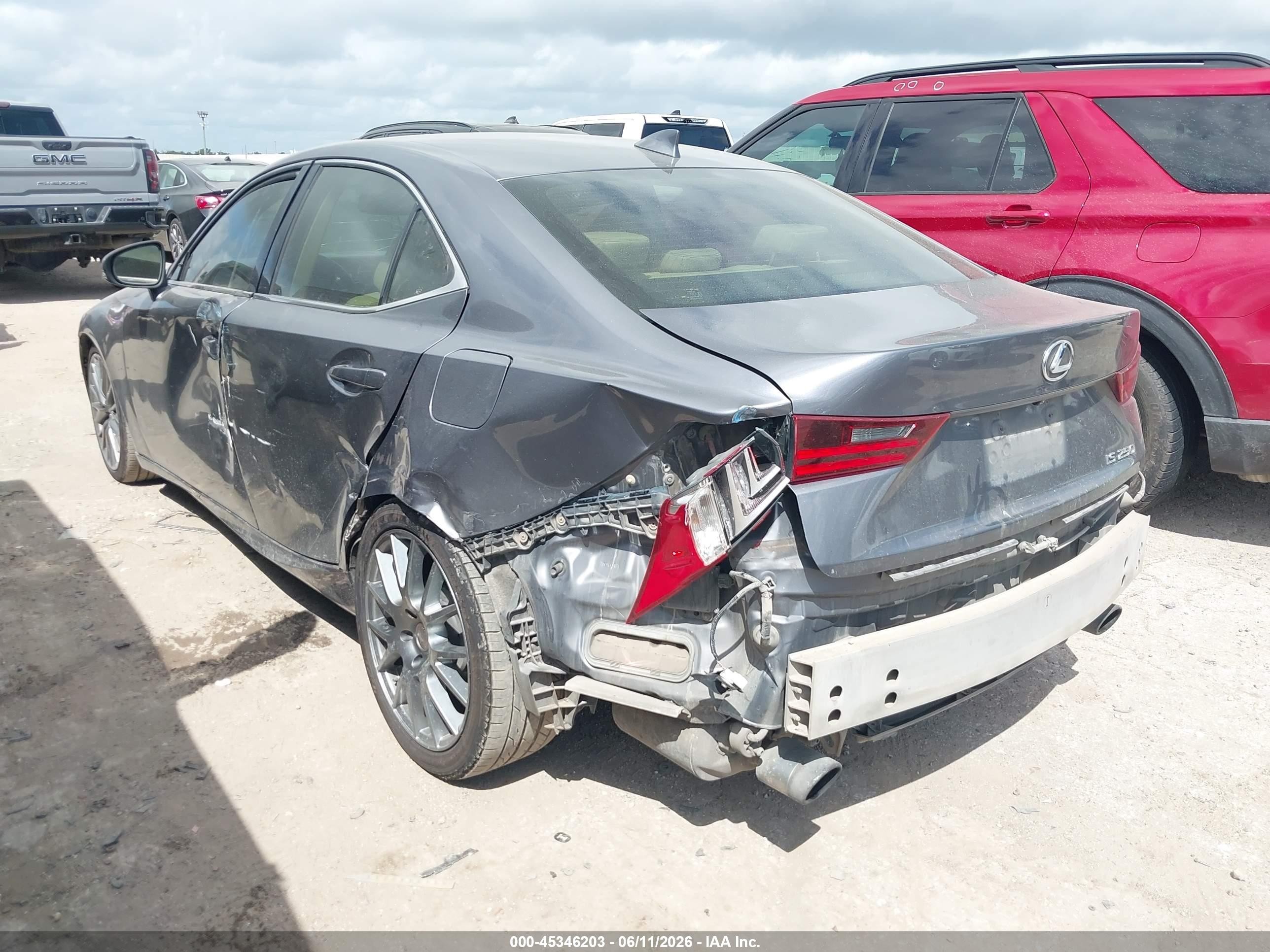 2015 Lexus Is 250   Gray vin: JTHBF1D22F5064396