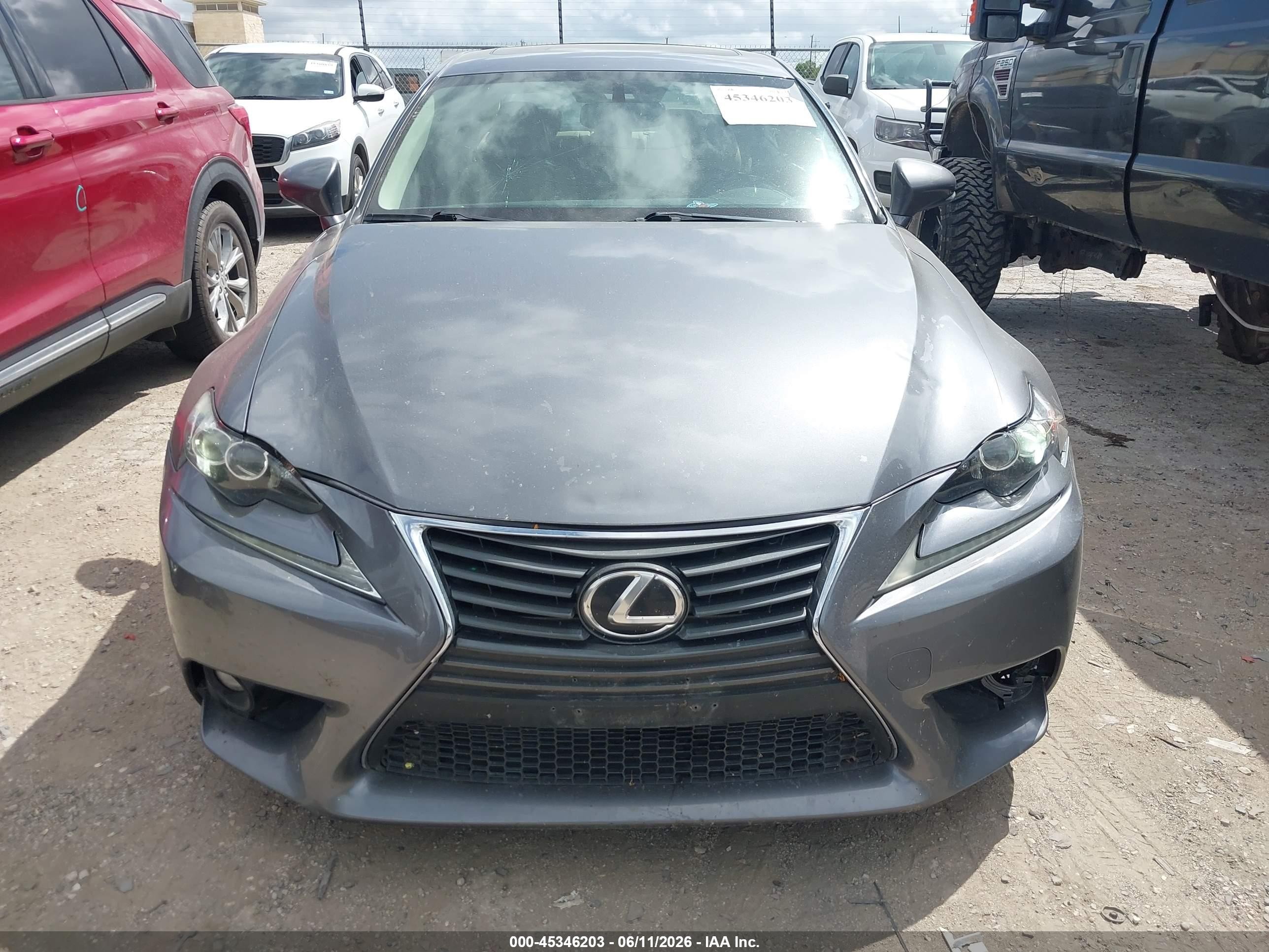2015 Lexus Is 250   Gray vin: JTHBF1D22F5064396