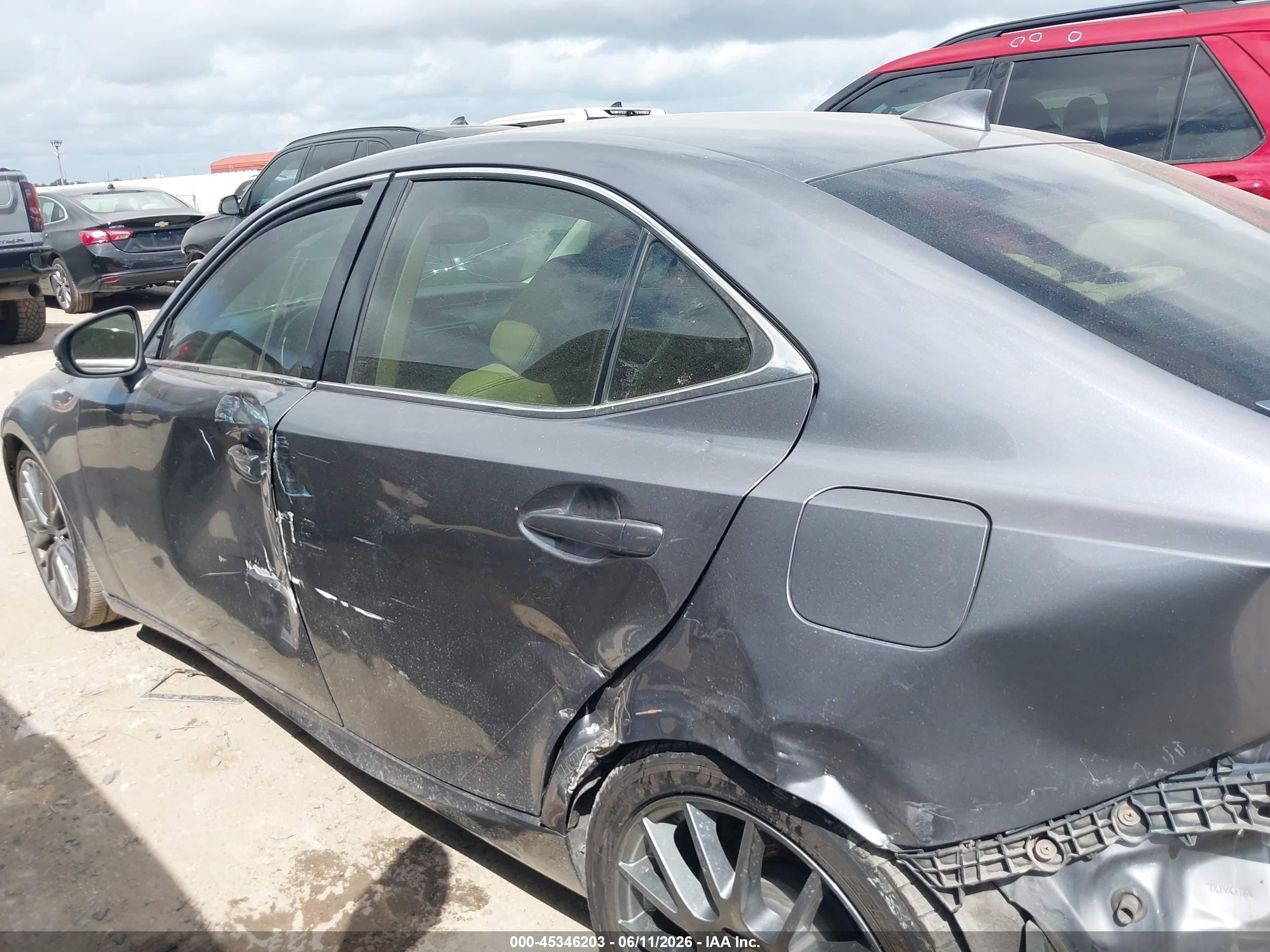 2015 Lexus Is 250   Gray vin: JTHBF1D22F5064396