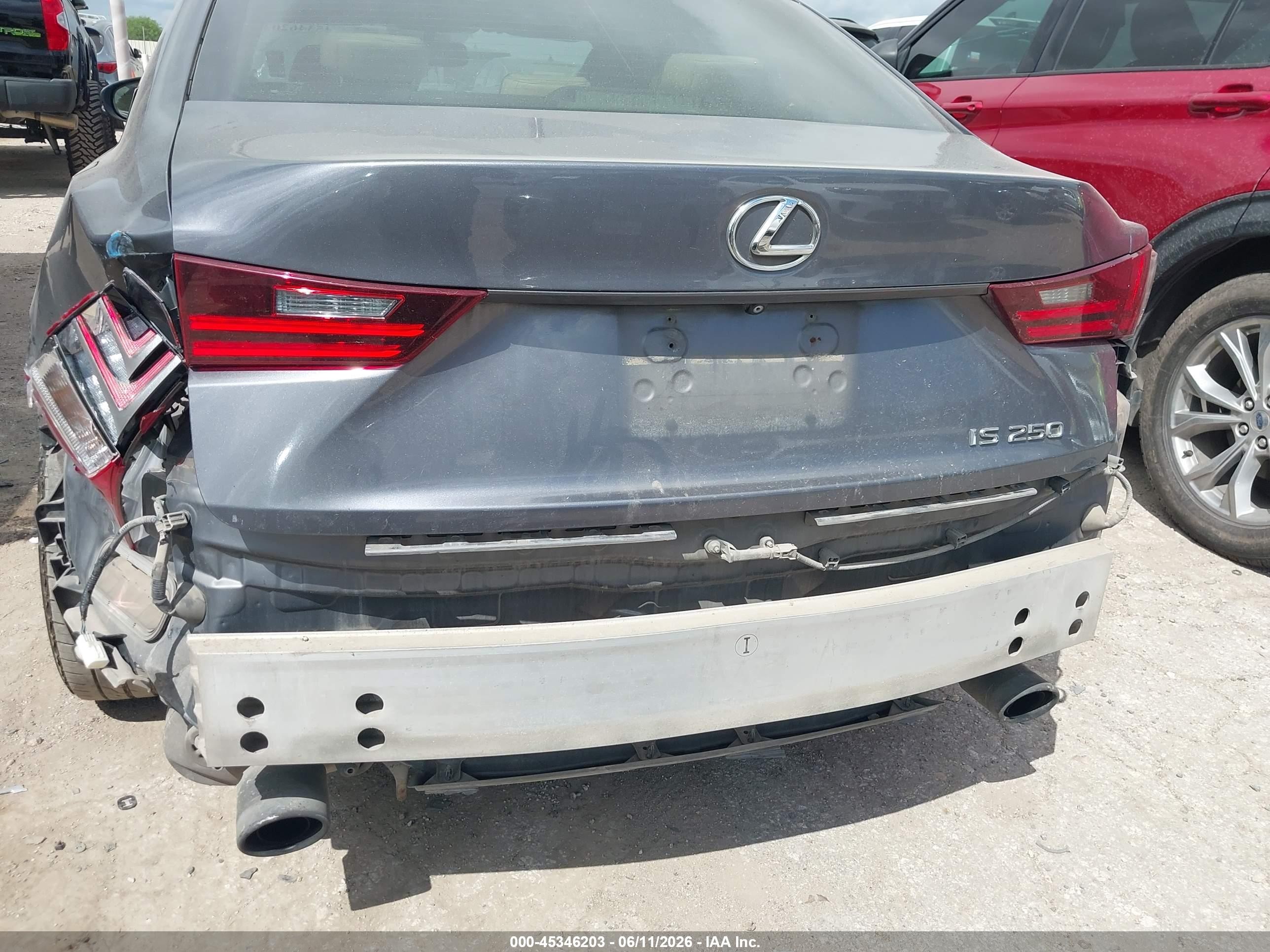2015 Lexus Is 250   Gray vin: JTHBF1D22F5064396