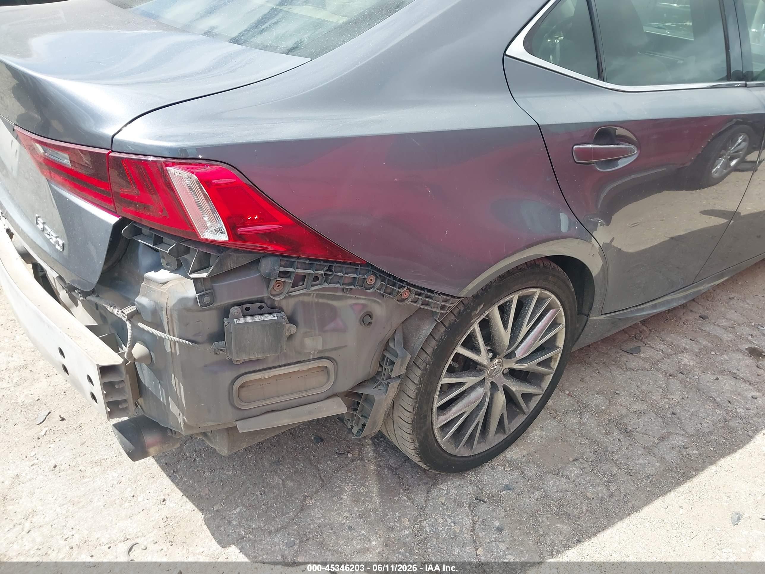 2015 Lexus Is 250   Gray vin: JTHBF1D22F5064396