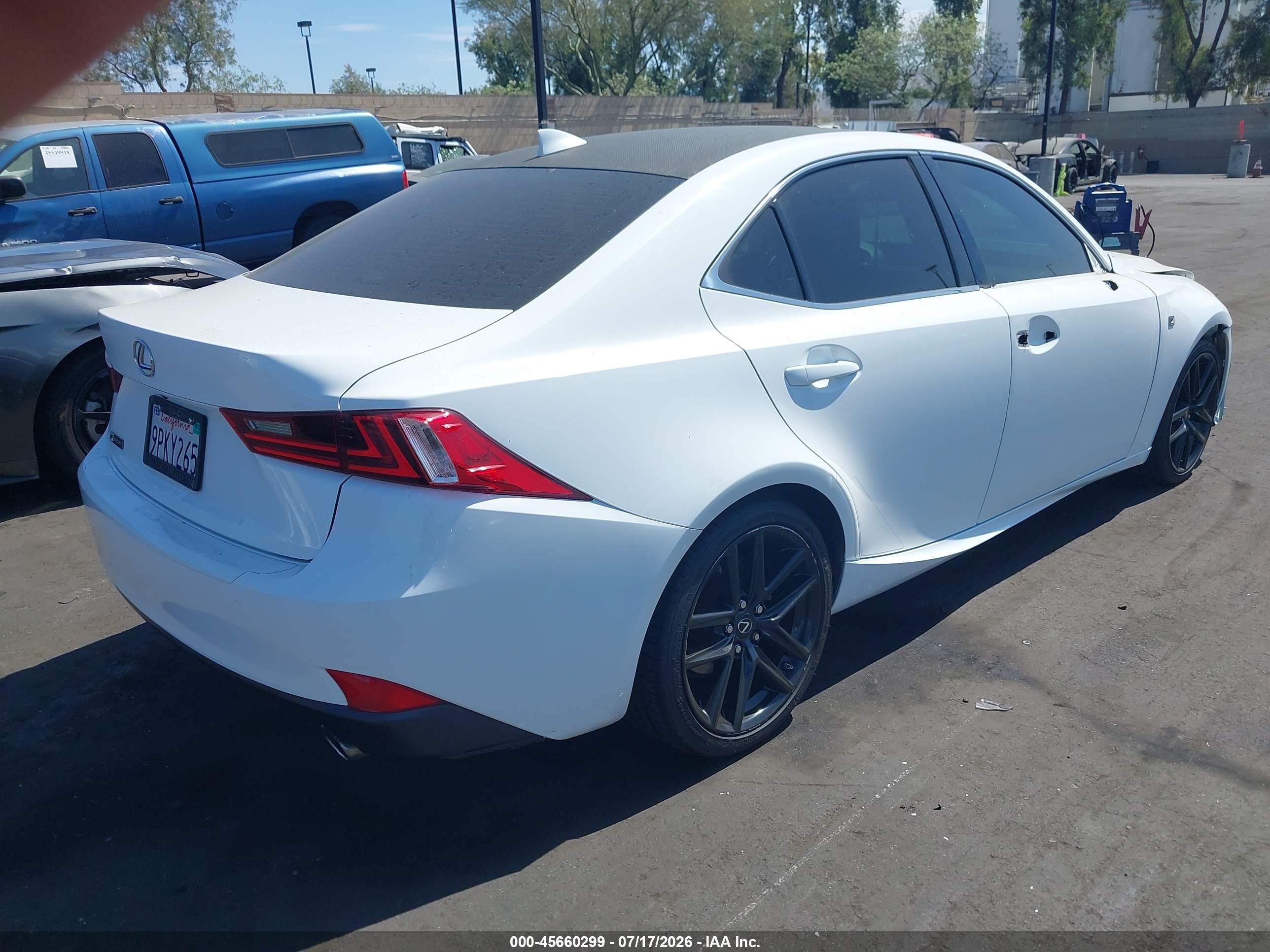 2015 Lexus Is 250 White vin: JTHBF1D22F5065726