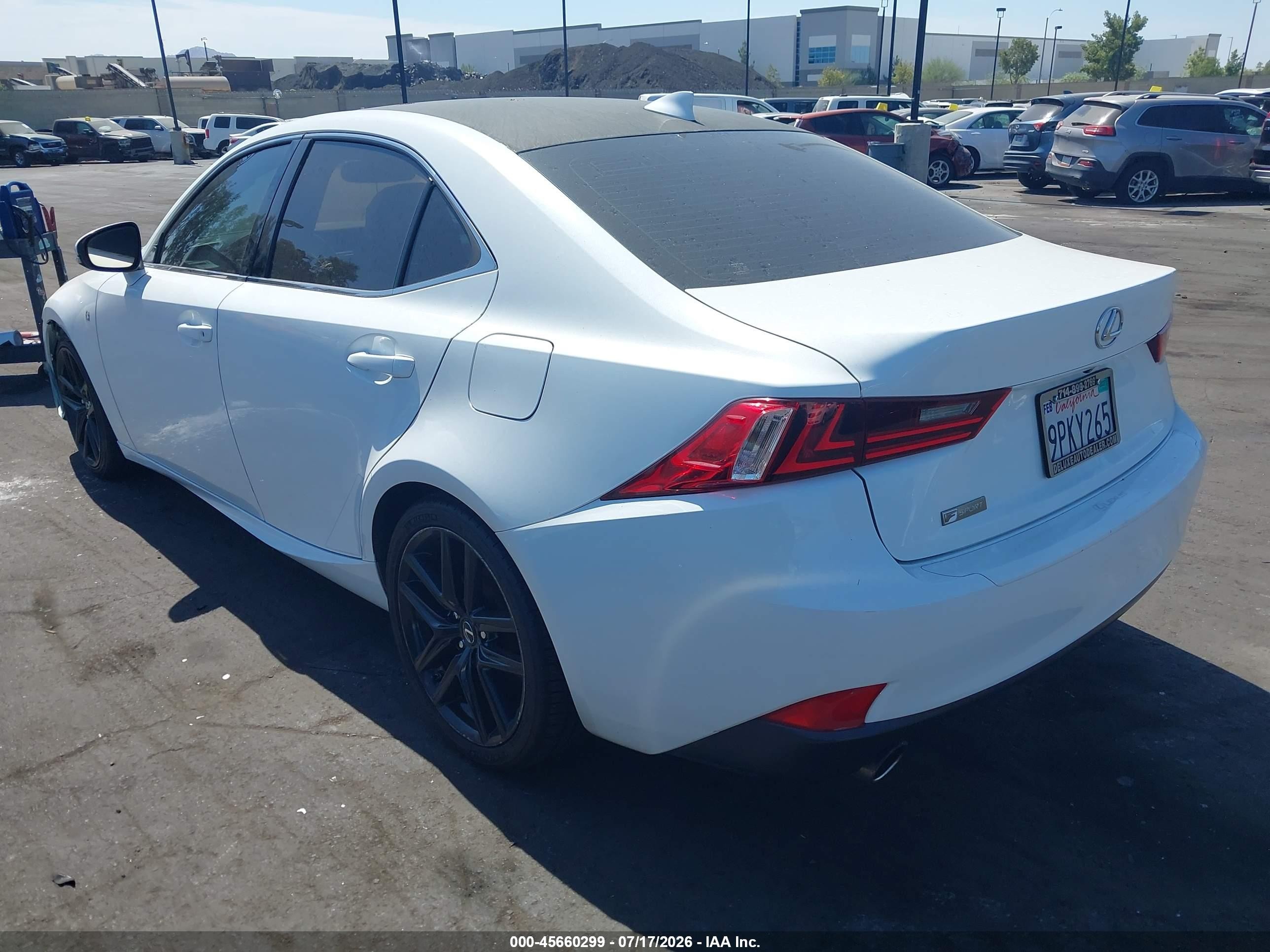 2015 Lexus Is 250 White vin: JTHBF1D22F5065726