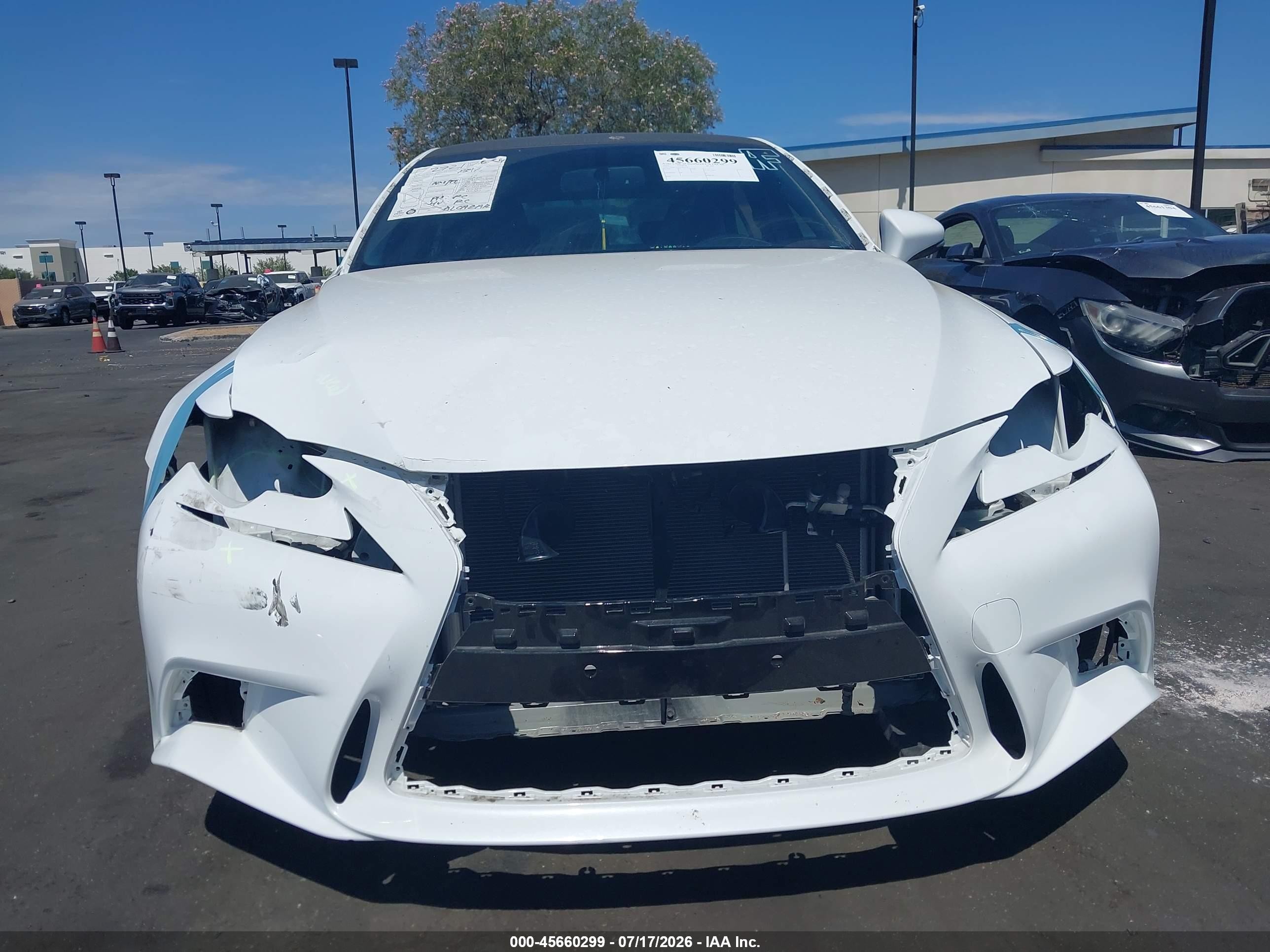 2015 Lexus Is 250 White vin: JTHBF1D22F5065726