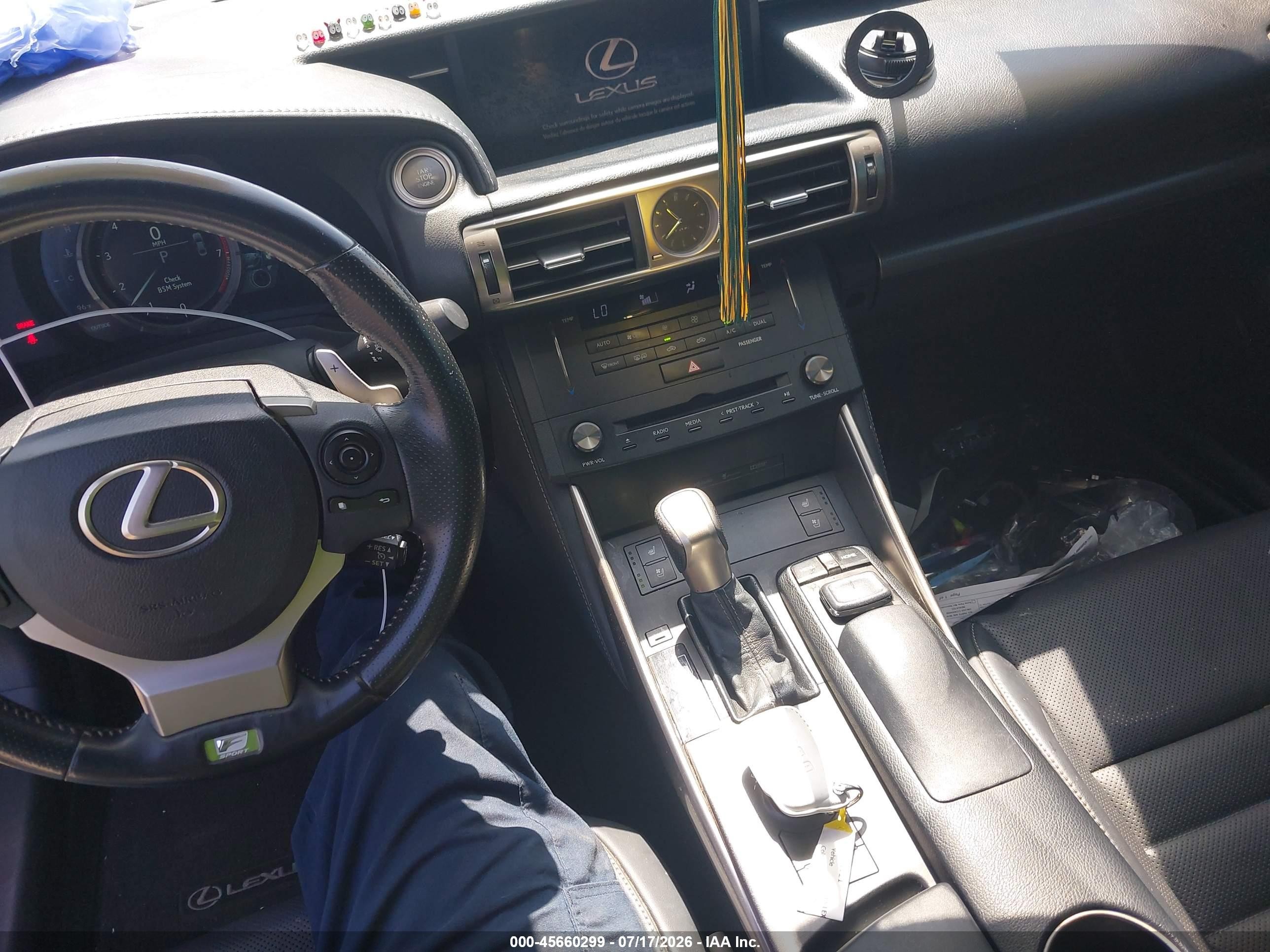 2015 Lexus Is 250 White vin: JTHBF1D22F5065726