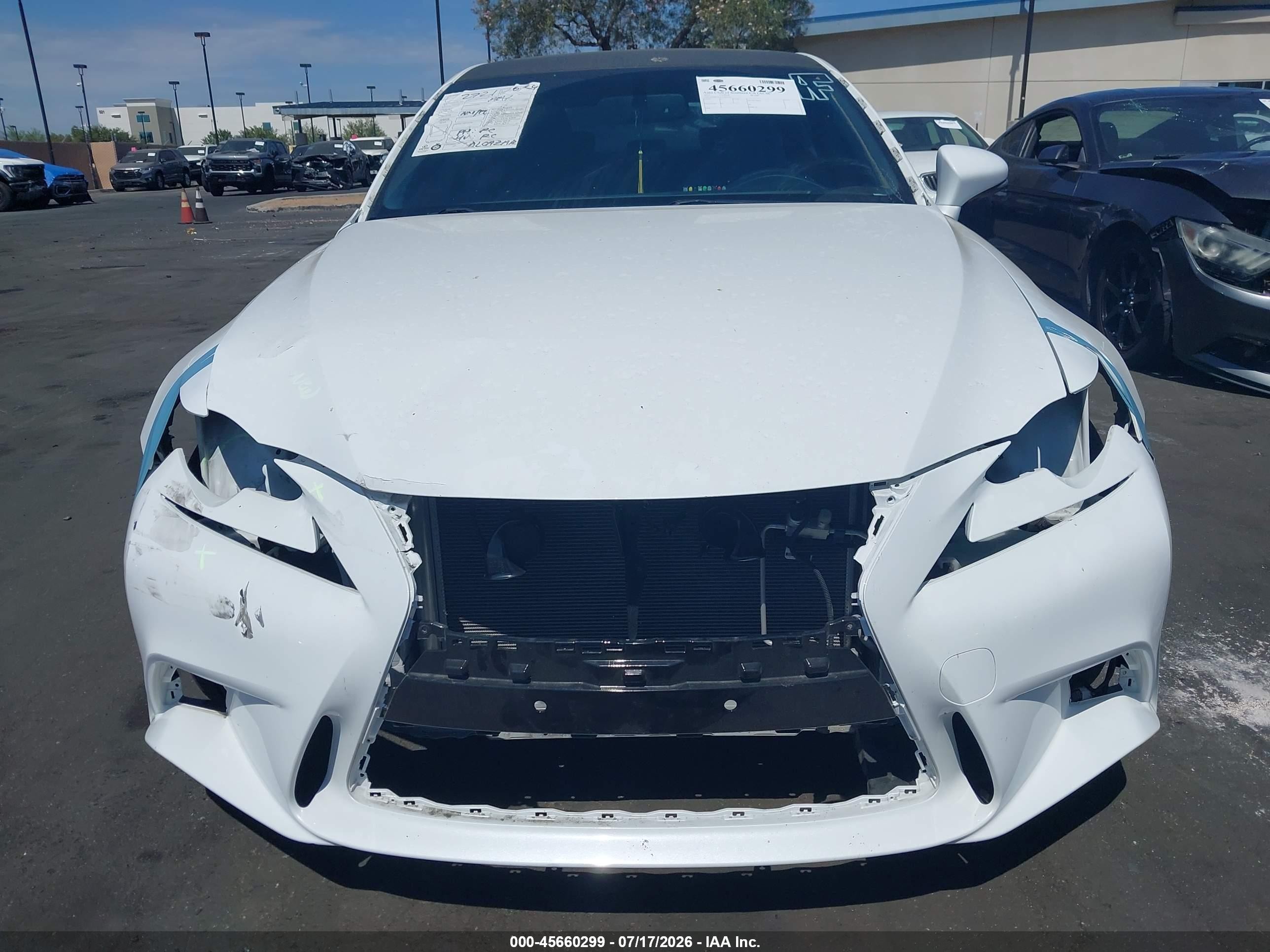 2015 Lexus Is 250 White vin: JTHBF1D22F5065726