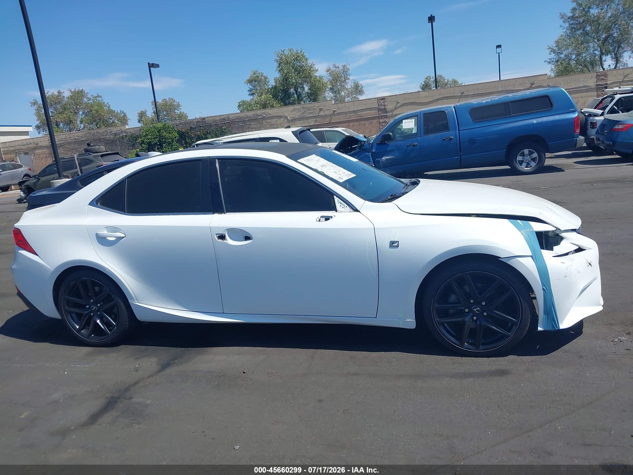 2015 Lexus Is 250 White vin: JTHBF1D22F5065726