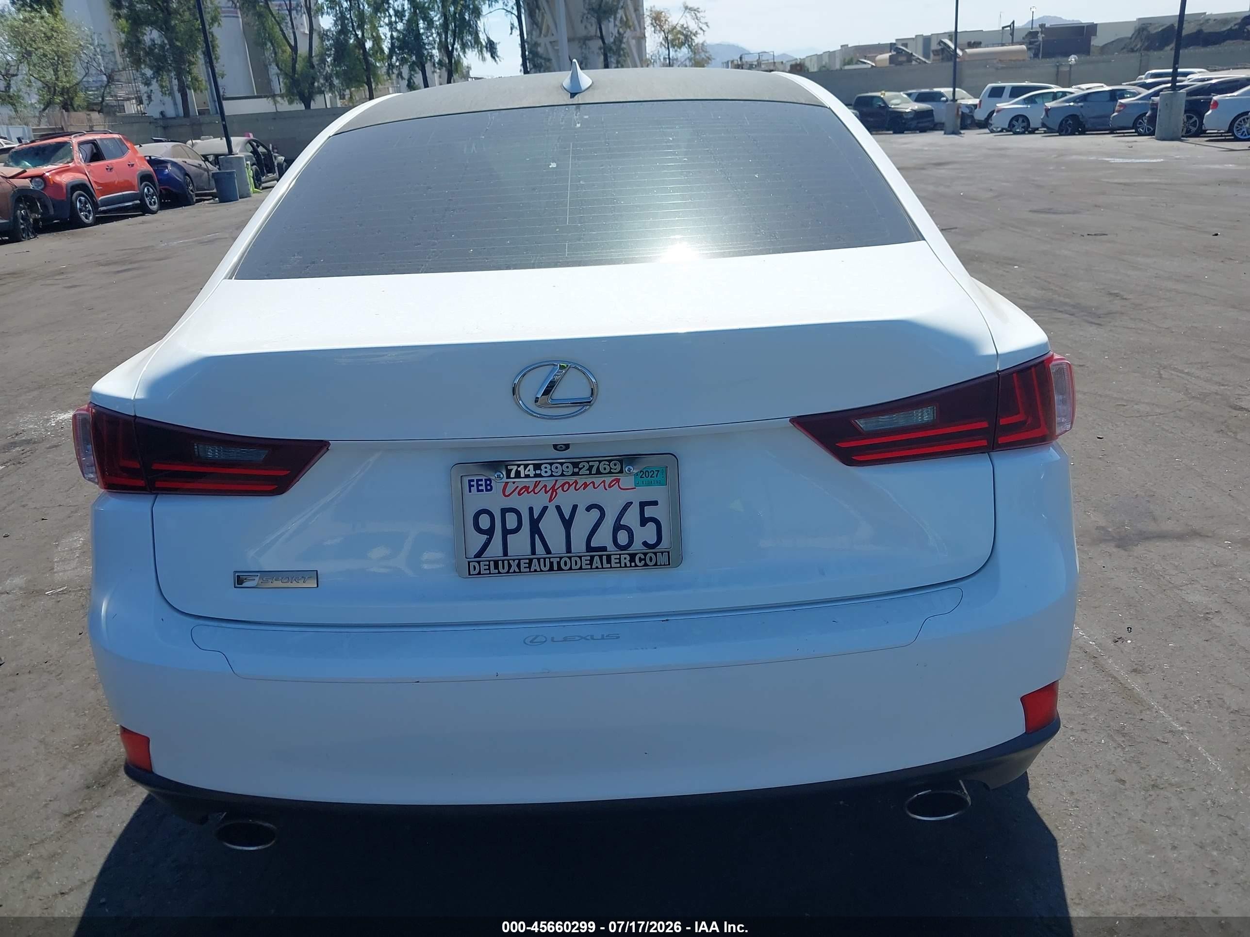 2015 Lexus Is 250 White vin: JTHBF1D22F5065726