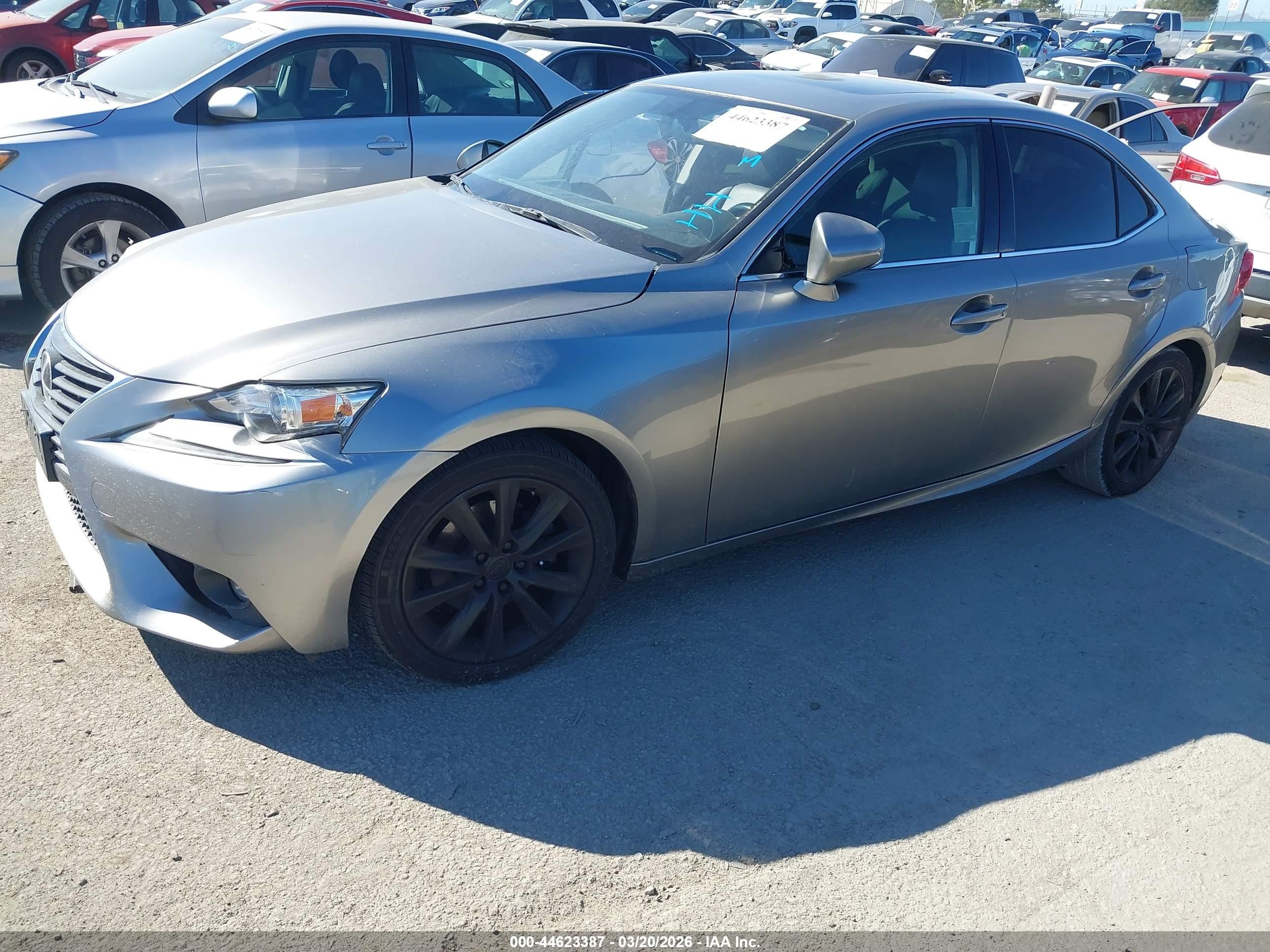 2015 Lexus Is 250   Gray vin: JTHBF1D22F5068402