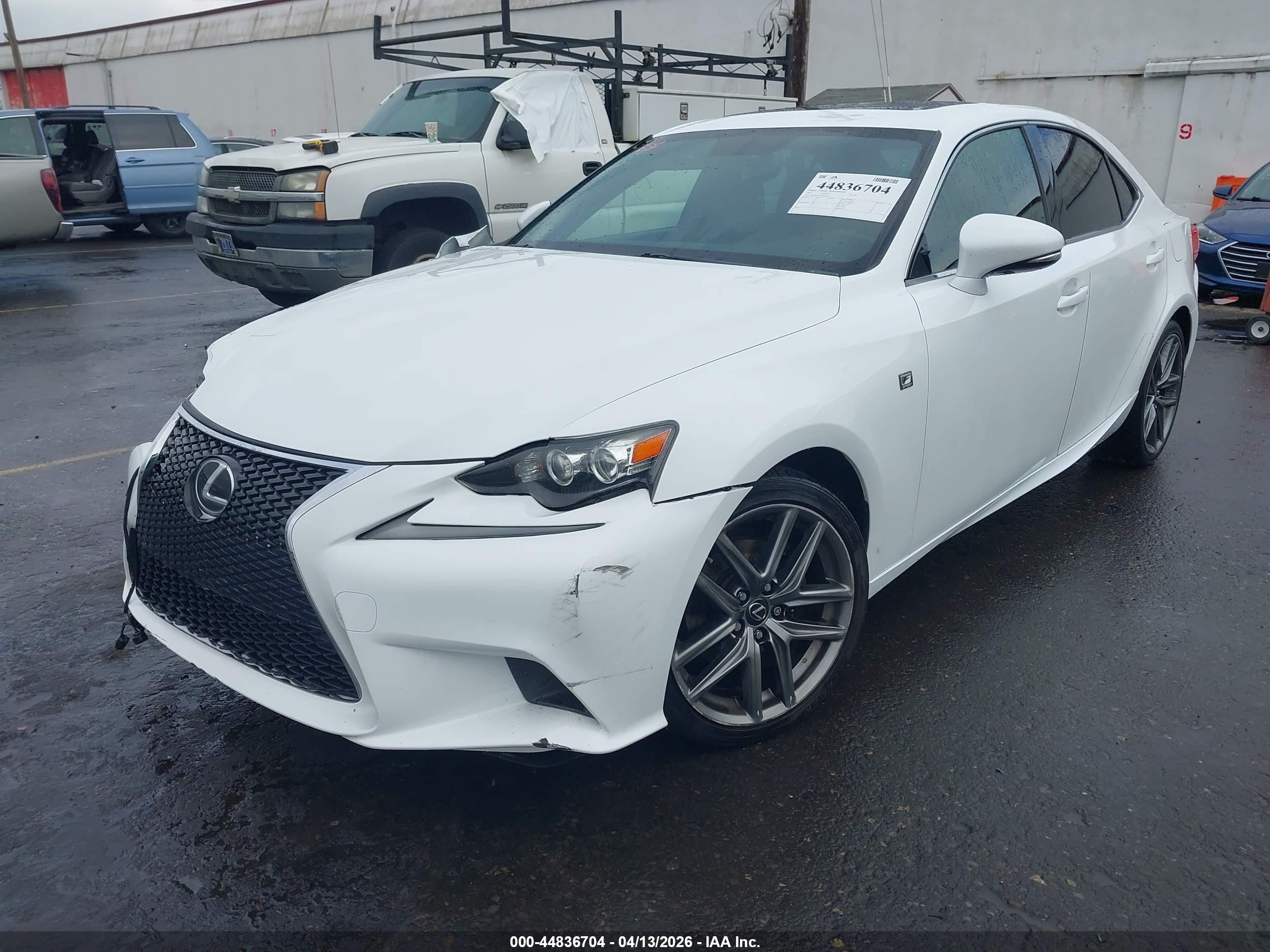 2015 Lexus Is 250   White vin: JTHBF1D22F5081389