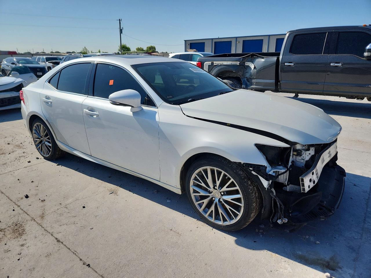 2014 Lexus Is 250 White vin: JTHBF1D23E5009034