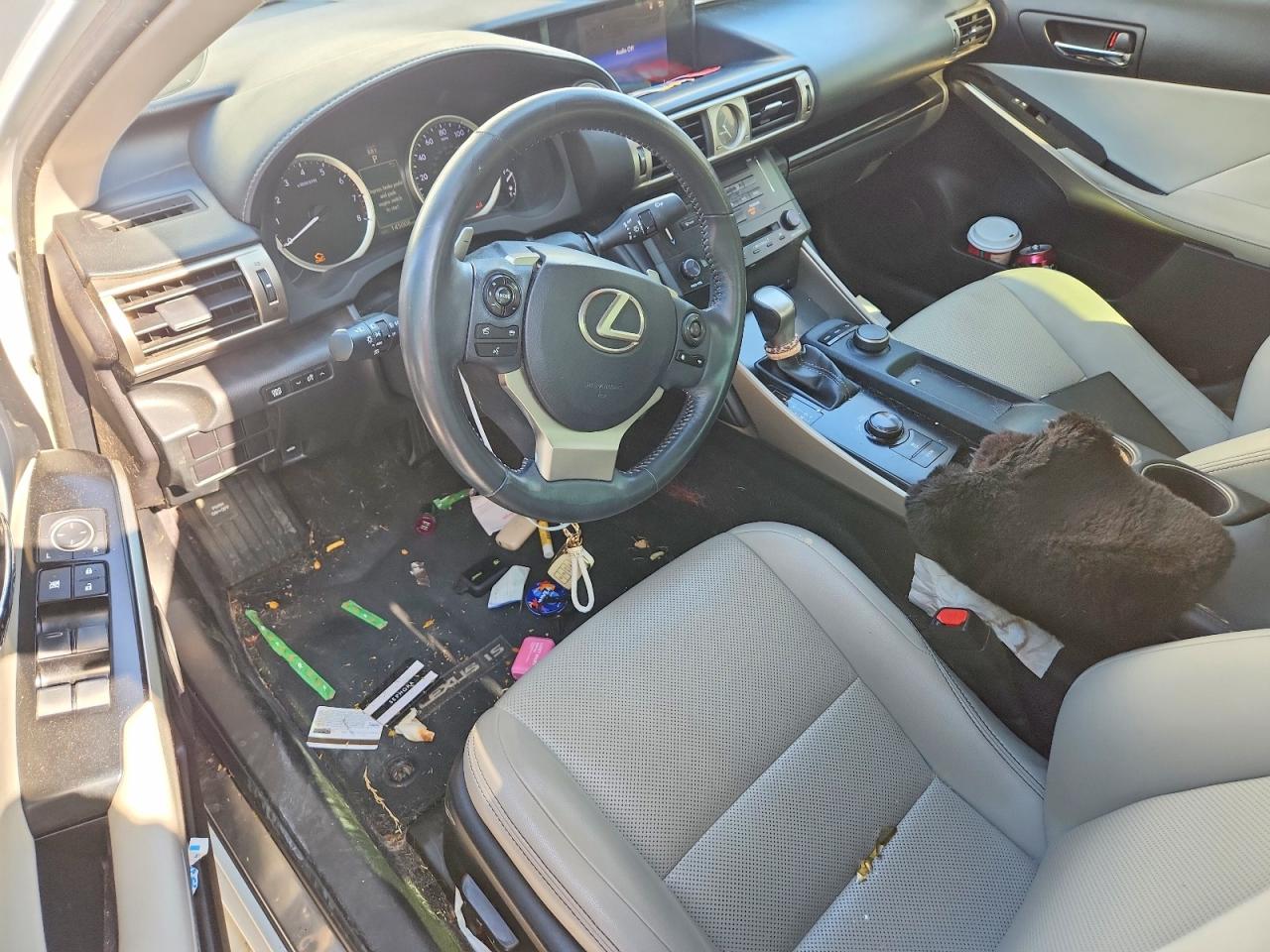 2014 Lexus Is 250 White vin: JTHBF1D23E5009034
