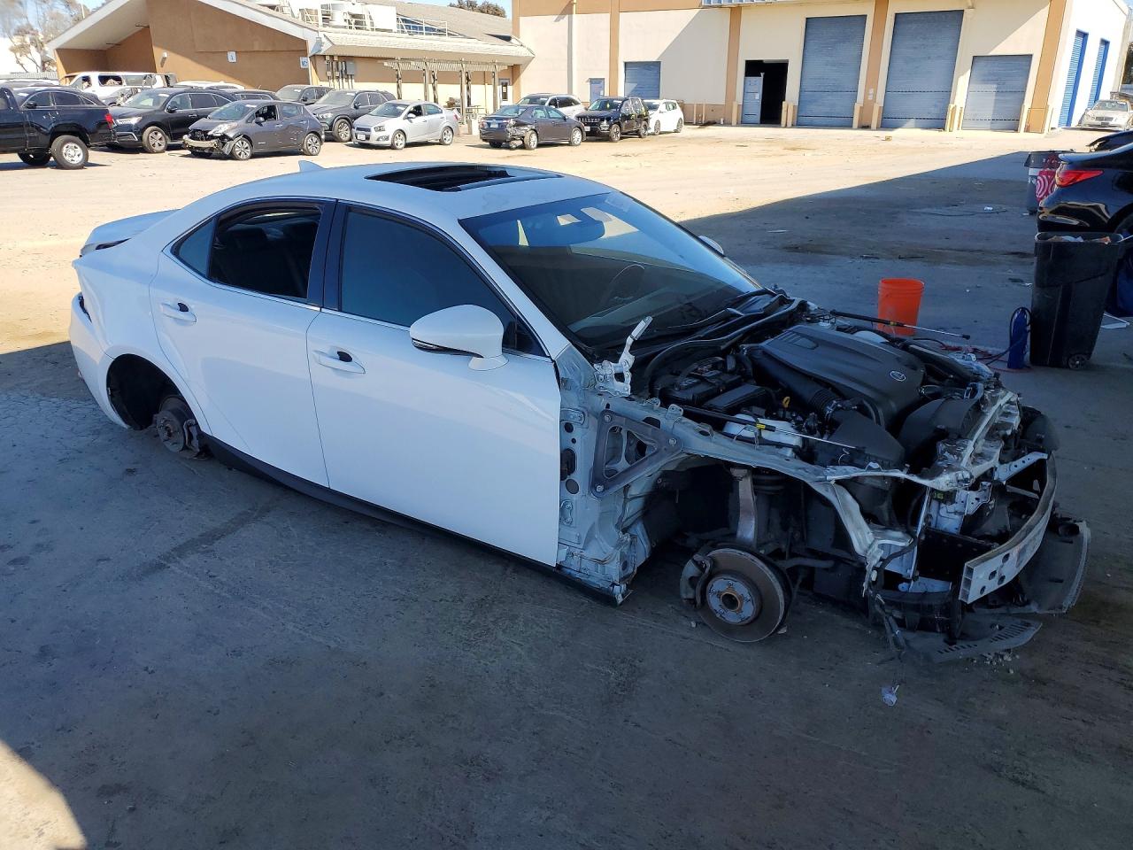 2014 Lexus Is 250 White vin: JTHBF1D23E5018347