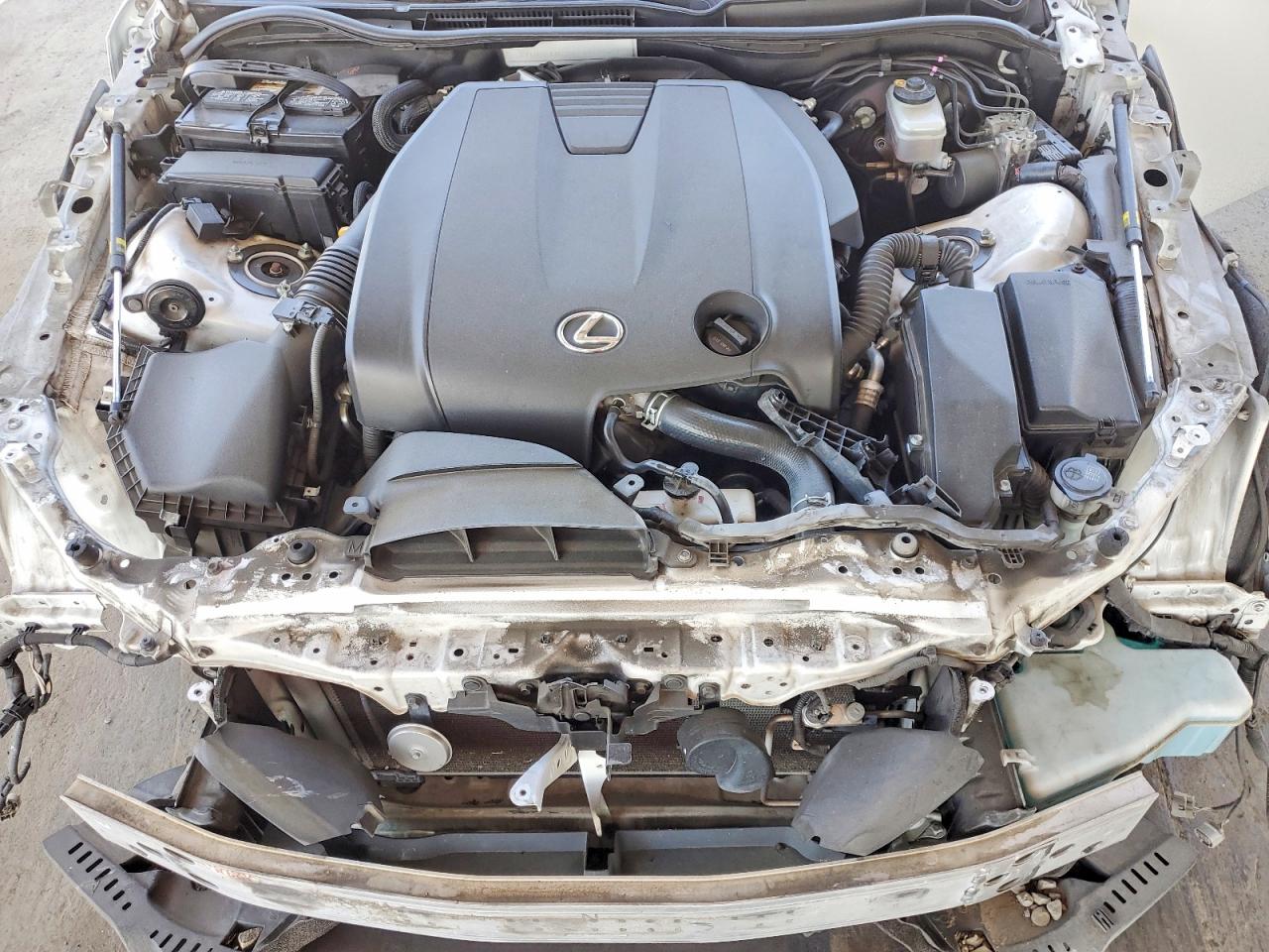 2014 Lexus Is 250 White vin: JTHBF1D23E5018347