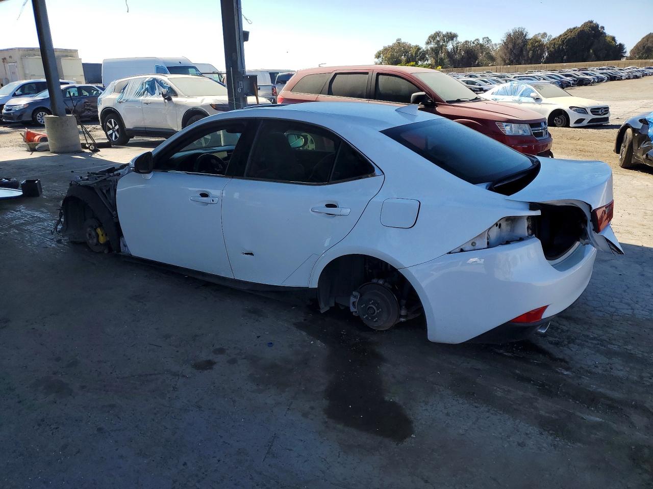 2014 Lexus Is 250 White vin: JTHBF1D23E5018347