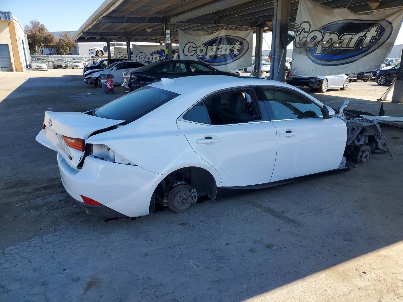 2014 Lexus Is 250 White vin: JTHBF1D23E5018347