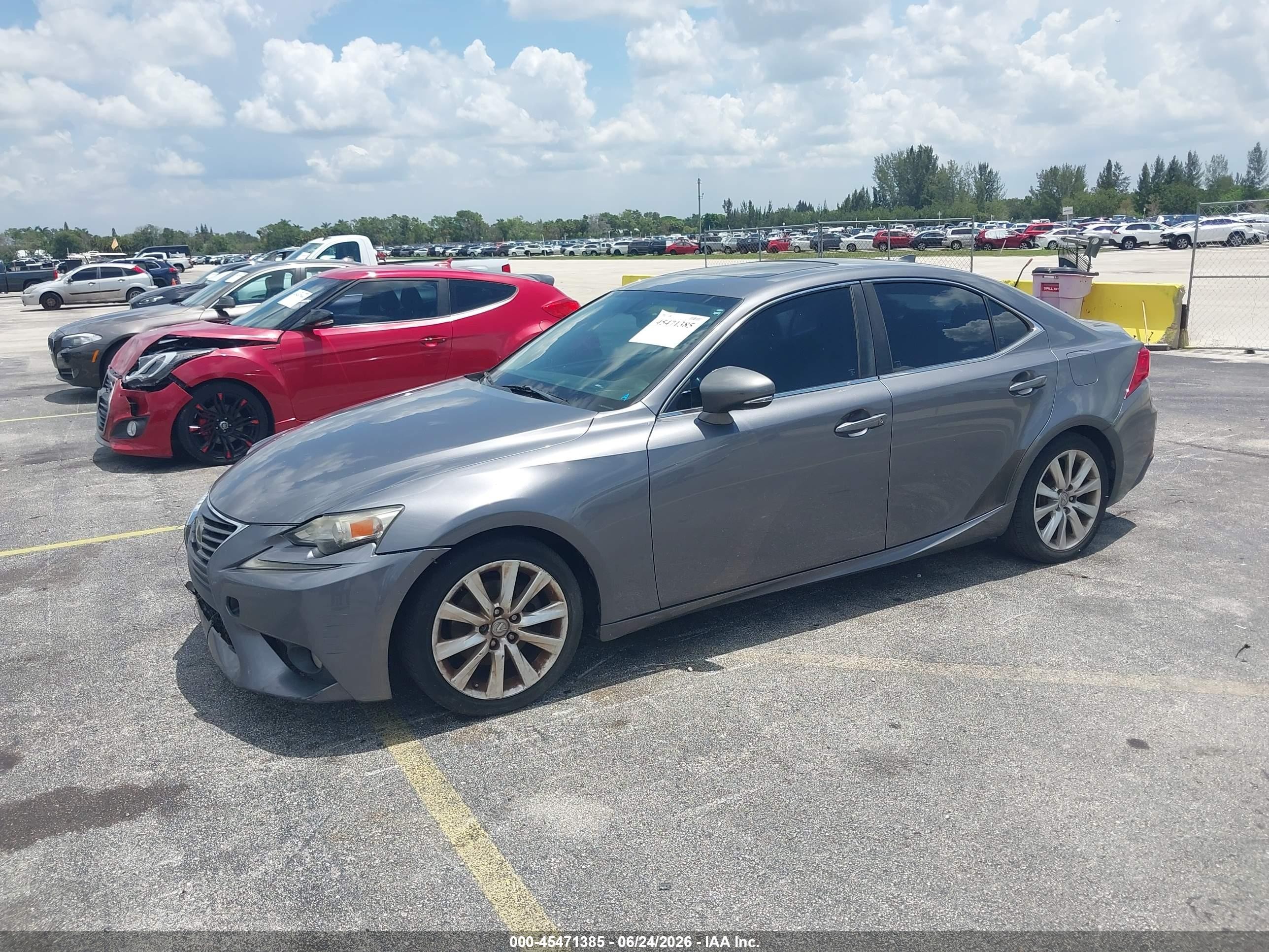 2014 Lexus Is 250   Gray vin: JTHBF1D23E5027789