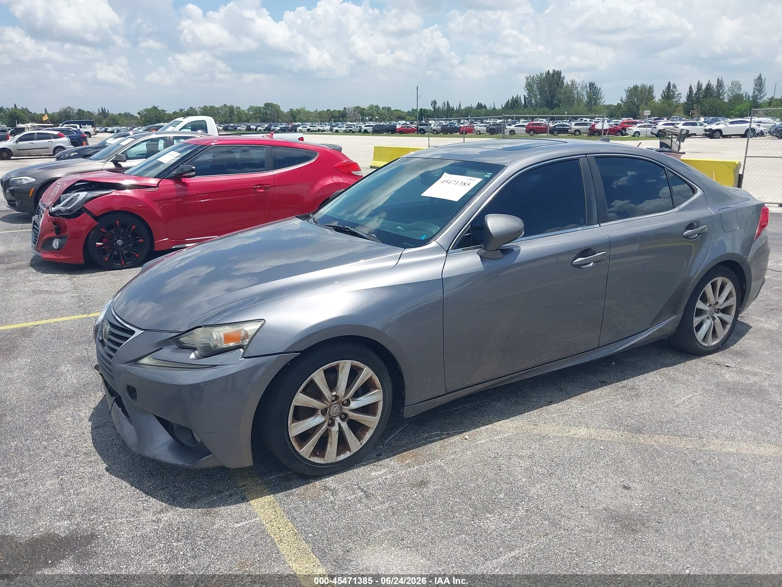 2014 Lexus Is 250   Gray vin: JTHBF1D23E5027789