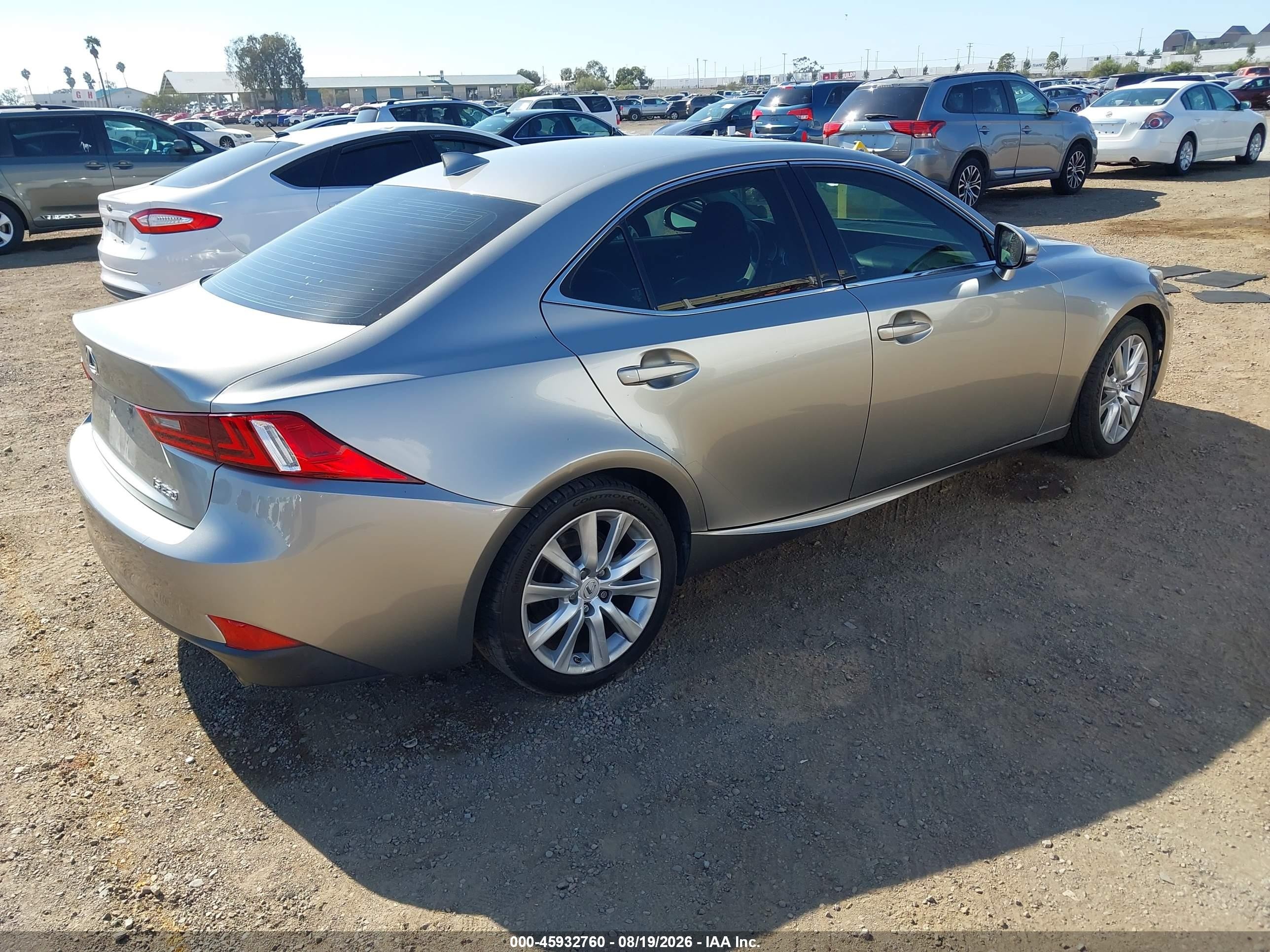 2014 Lexus Is 250   Серебряный vin: JTHBF1D23E5030076