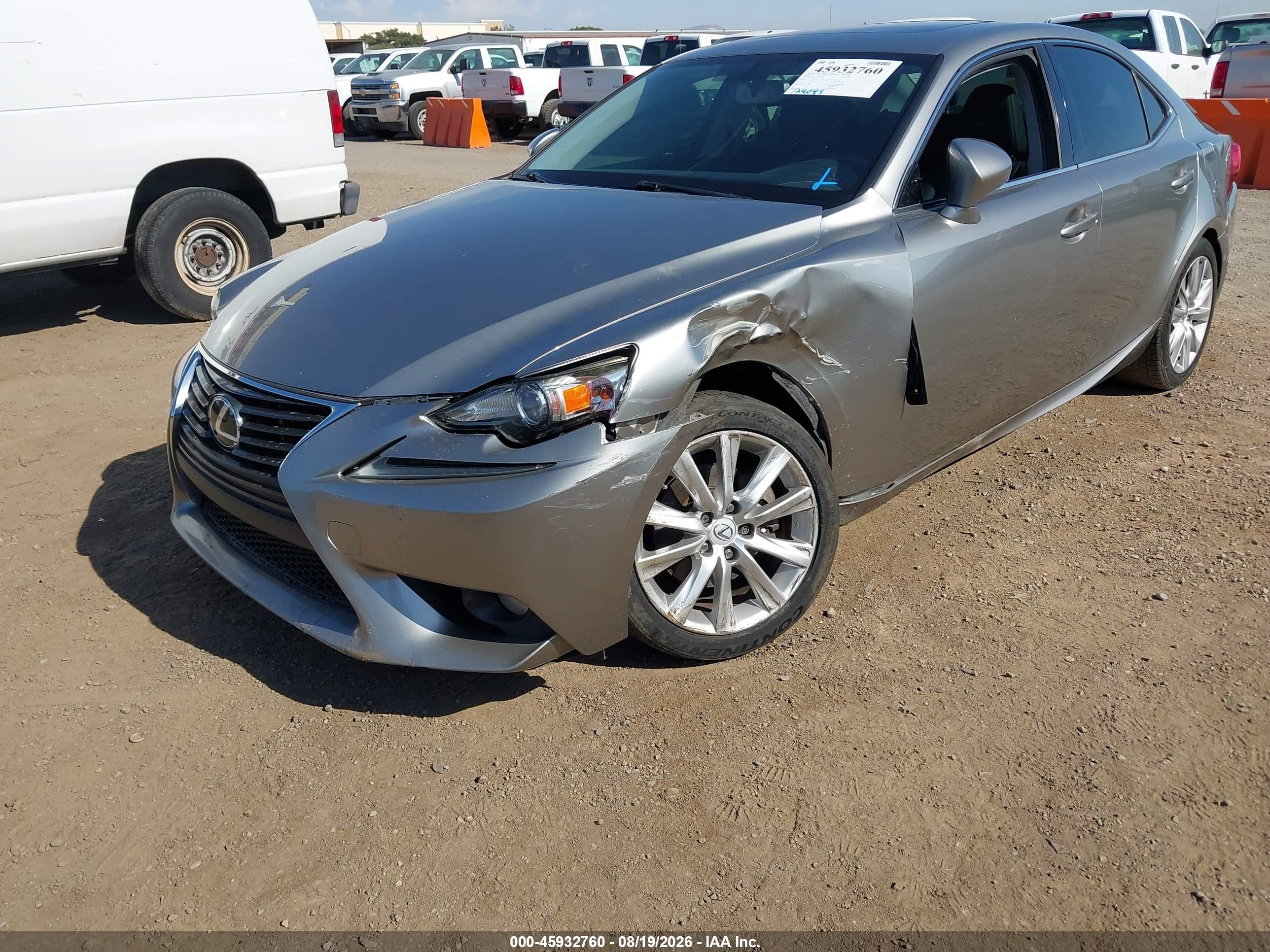 2014 Lexus Is 250   Серебряный vin: JTHBF1D23E5030076