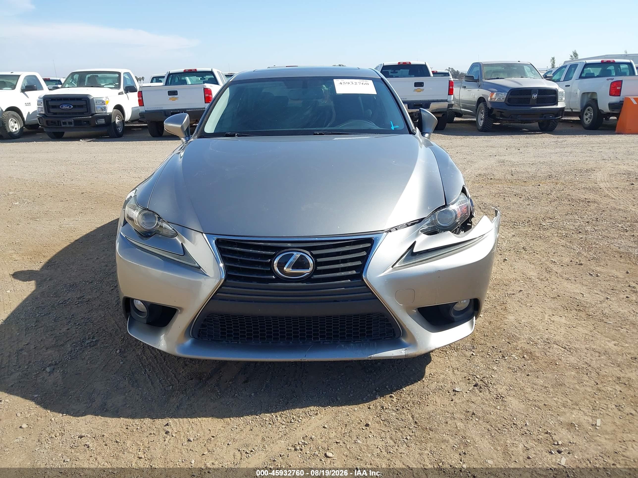 2014 Lexus Is 250   Серебряный vin: JTHBF1D23E5030076