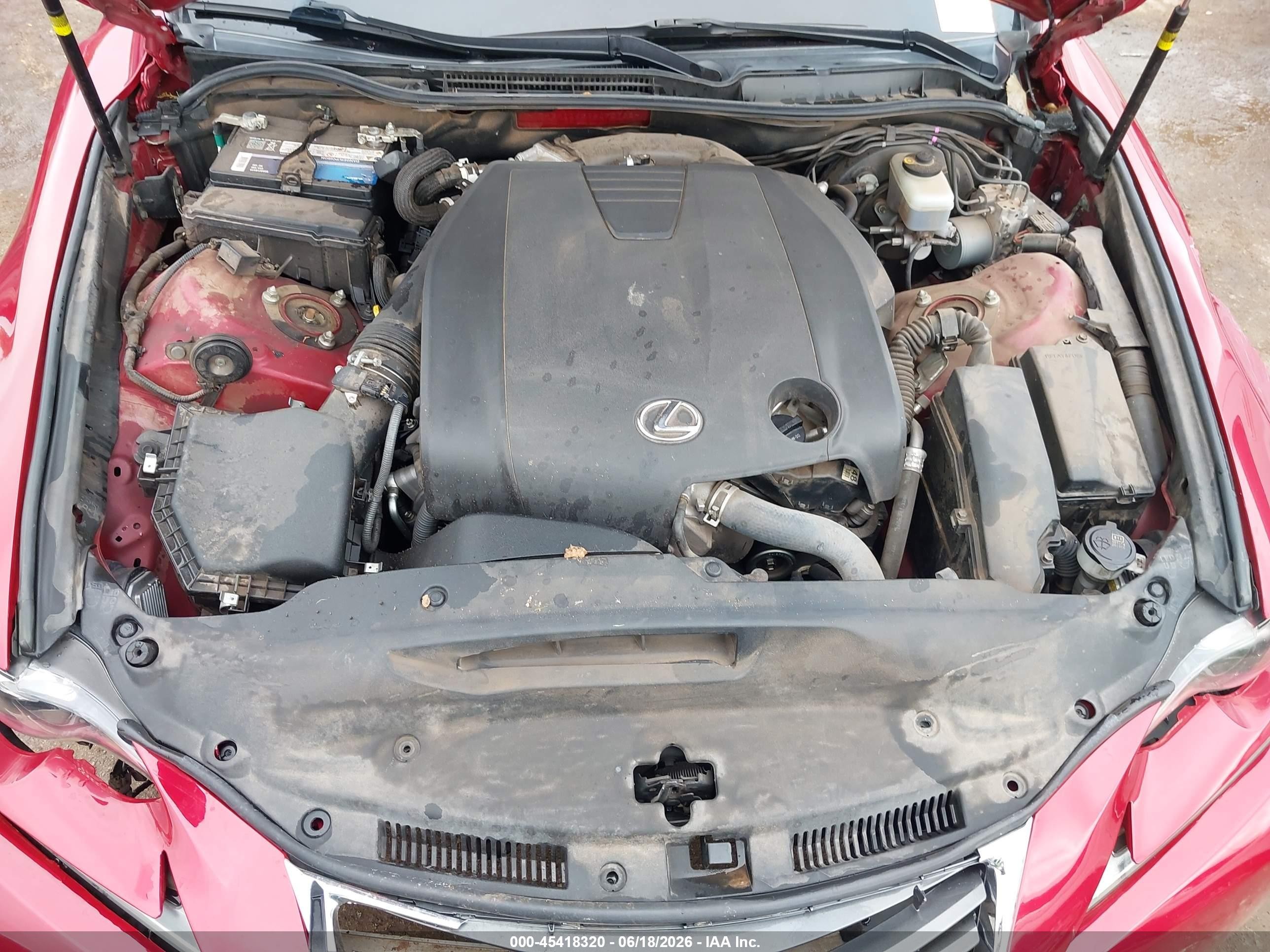 2014 Lexus Is 250   Красный vin: JTHBF1D23E5030398