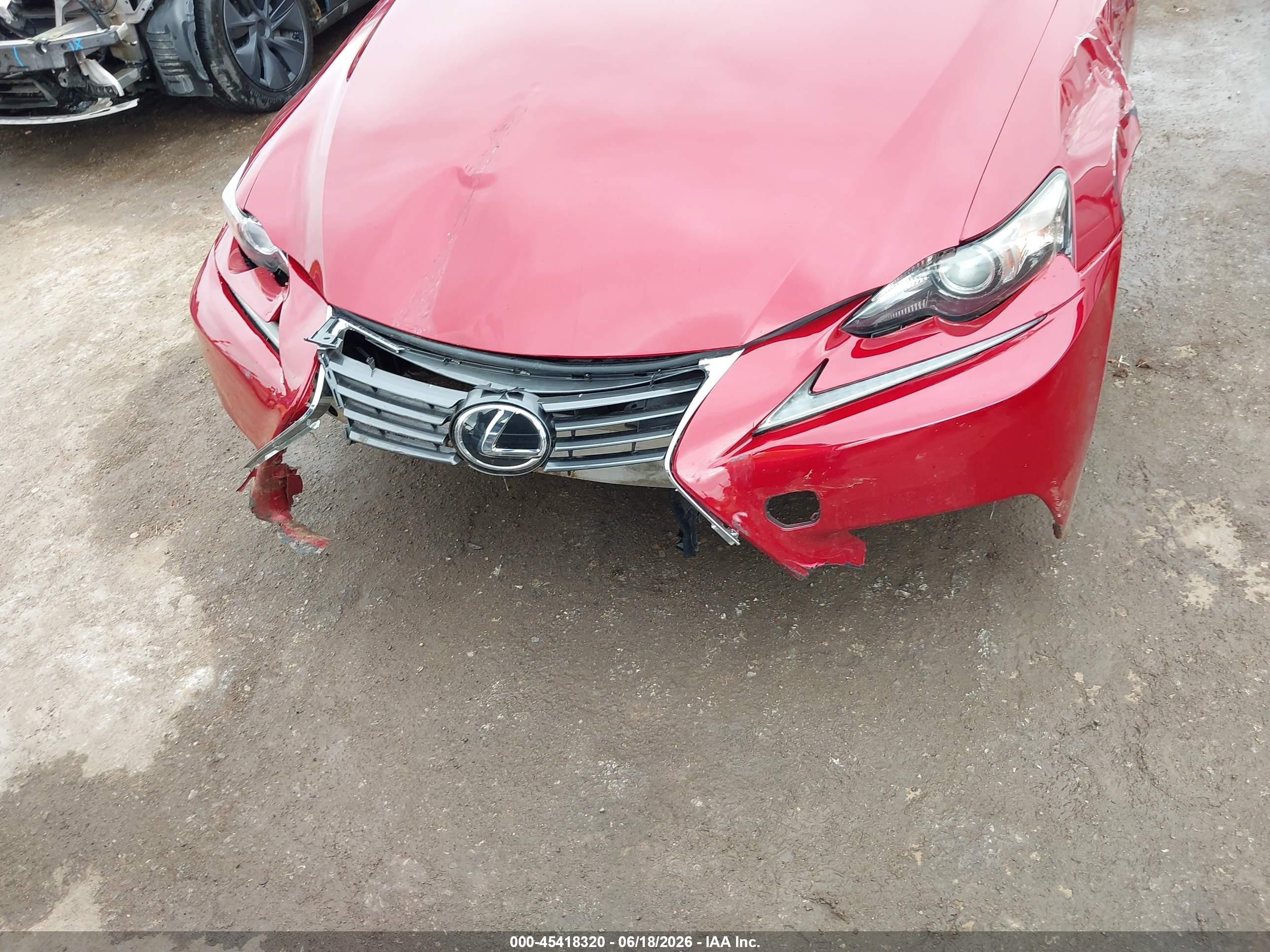 2014 Lexus Is 250   Красный vin: JTHBF1D23E5030398