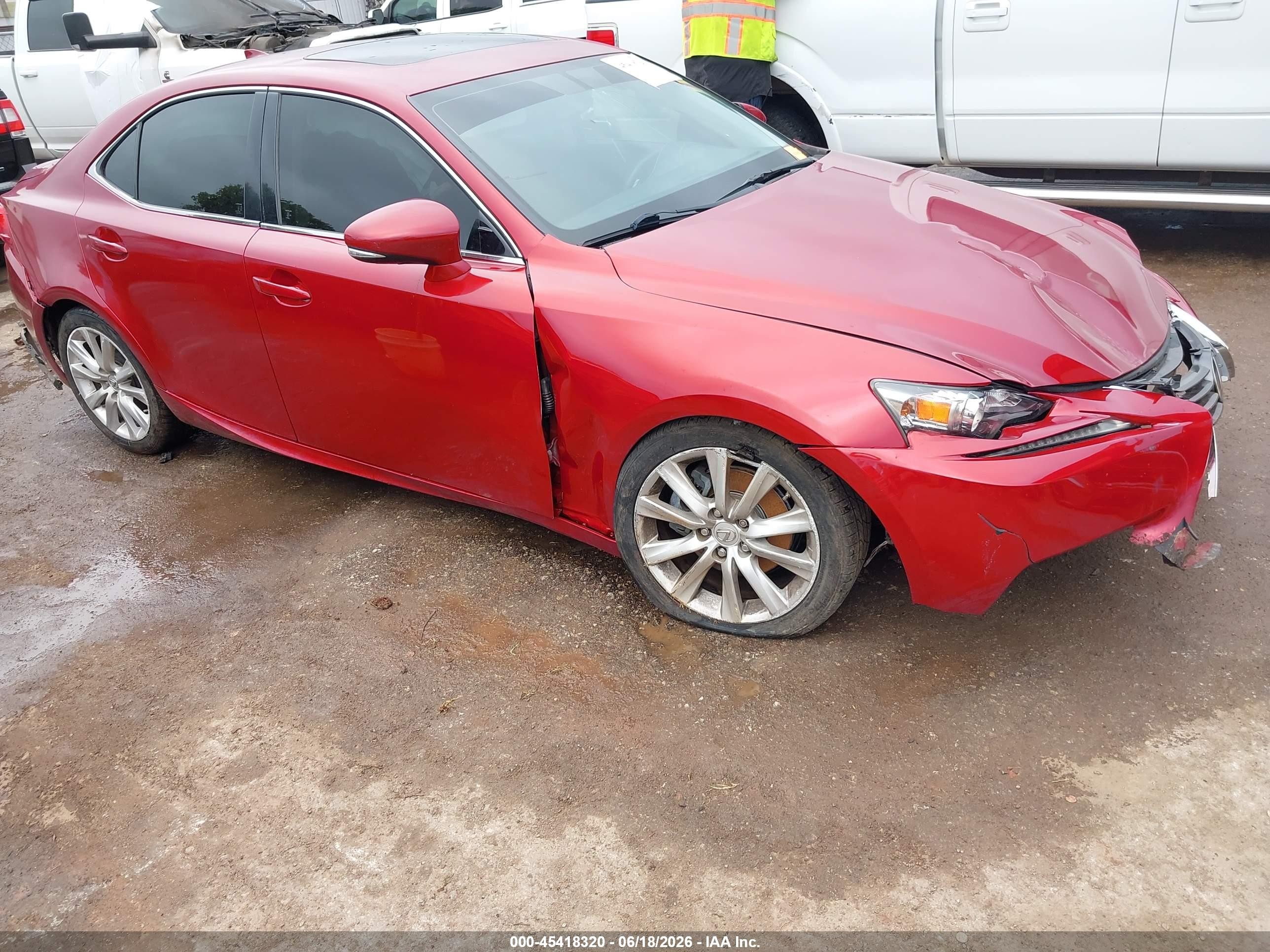 2014 Lexus Is 250   Red vin: JTHBF1D23E5030398