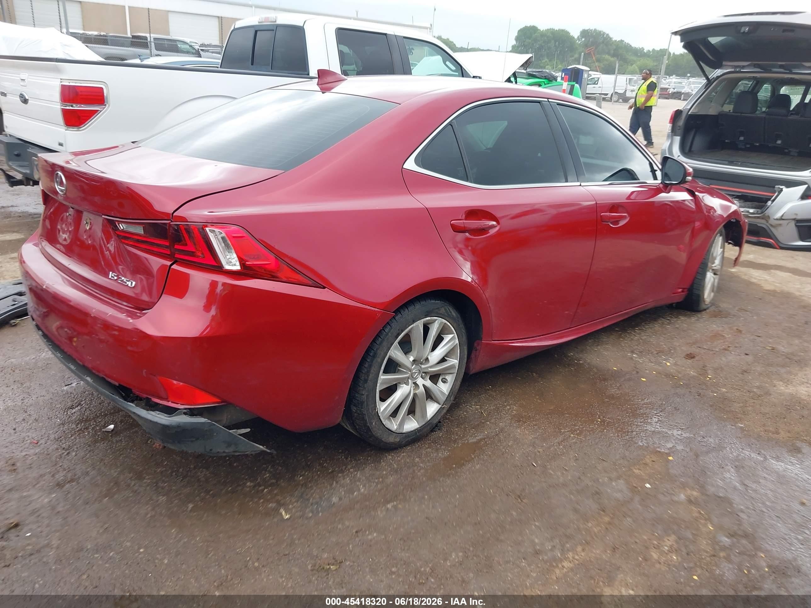 2014 Lexus Is 250   Красный vin: JTHBF1D23E5030398