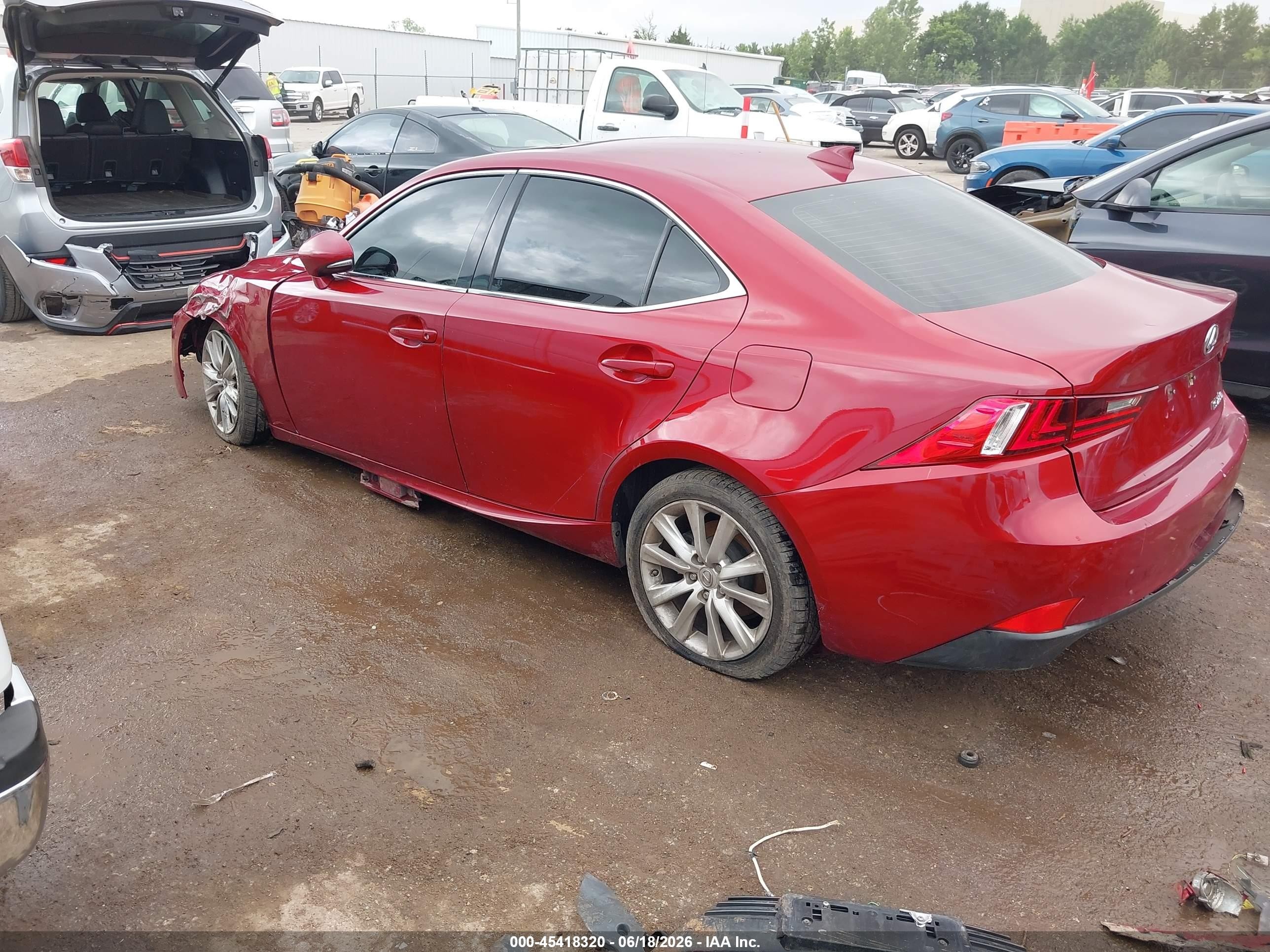 2014 Lexus Is 250   Красный vin: JTHBF1D23E5030398