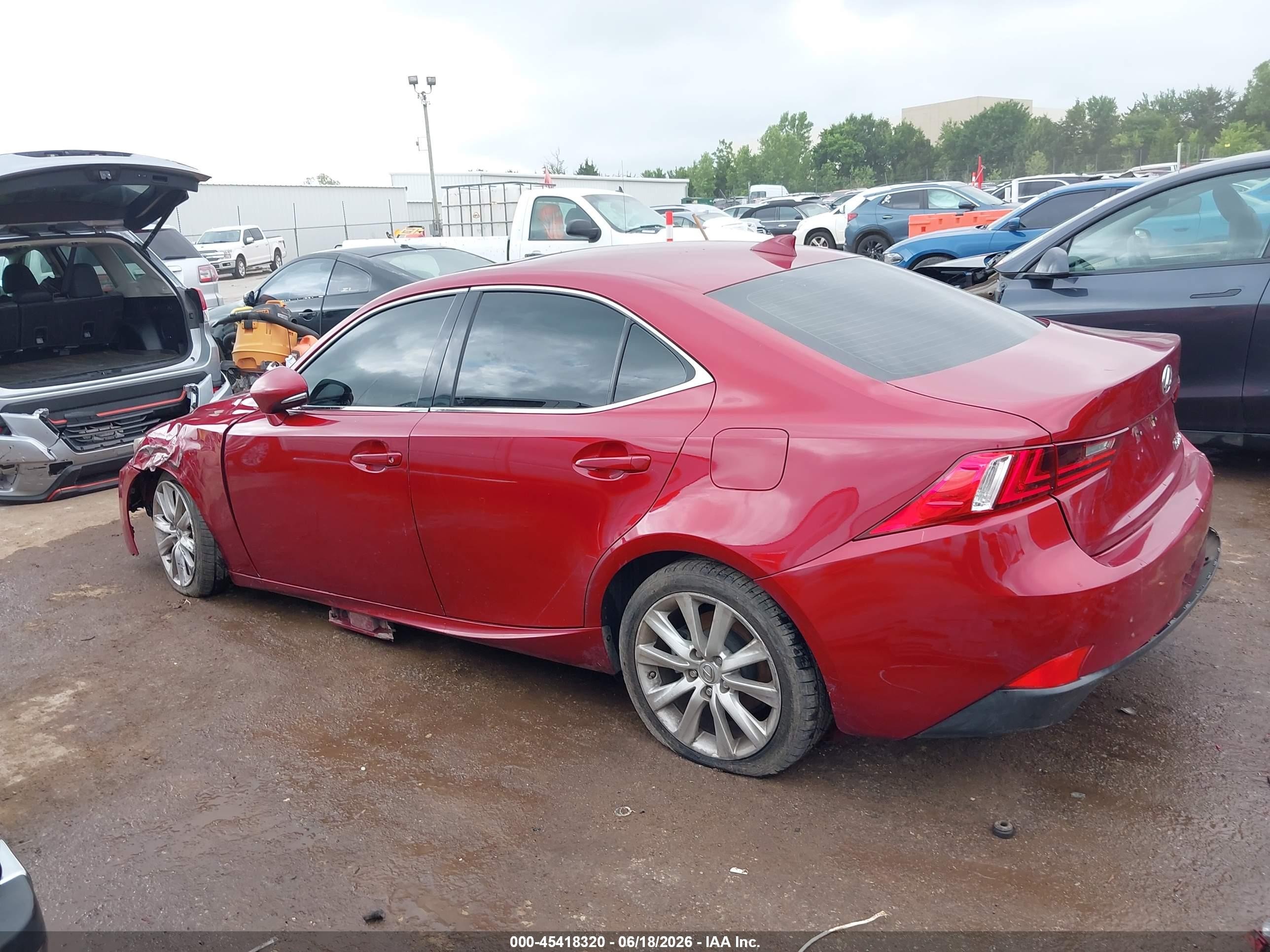 2014 Lexus Is 250   Красный vin: JTHBF1D23E5030398