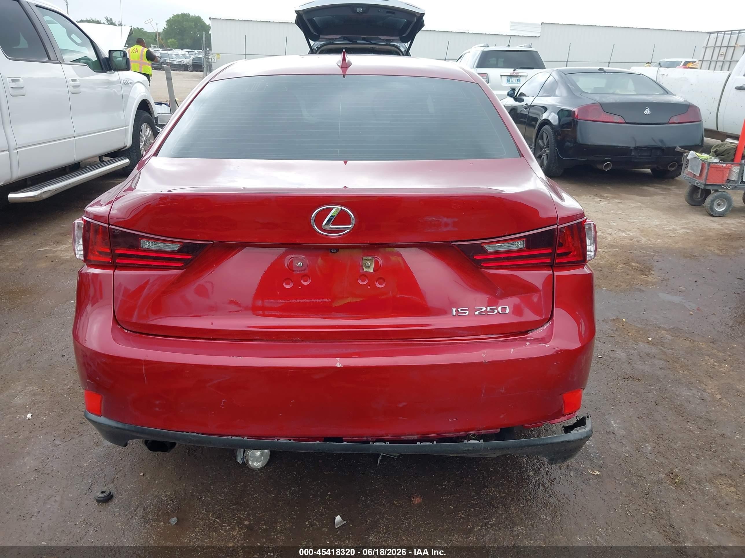 2014 Lexus Is 250   Красный vin: JTHBF1D23E5030398