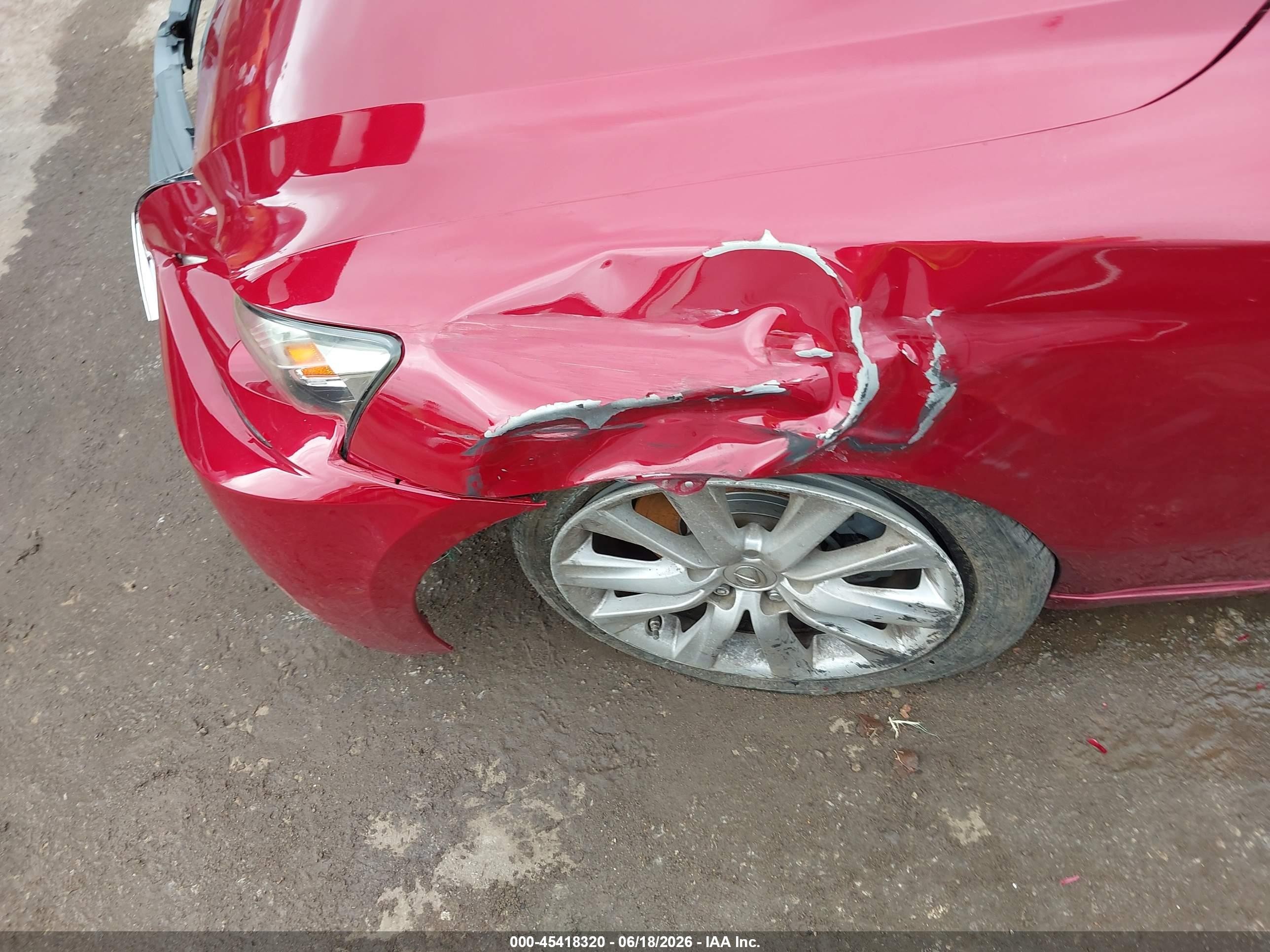 2014 Lexus Is 250   Красный vin: JTHBF1D23E5030398