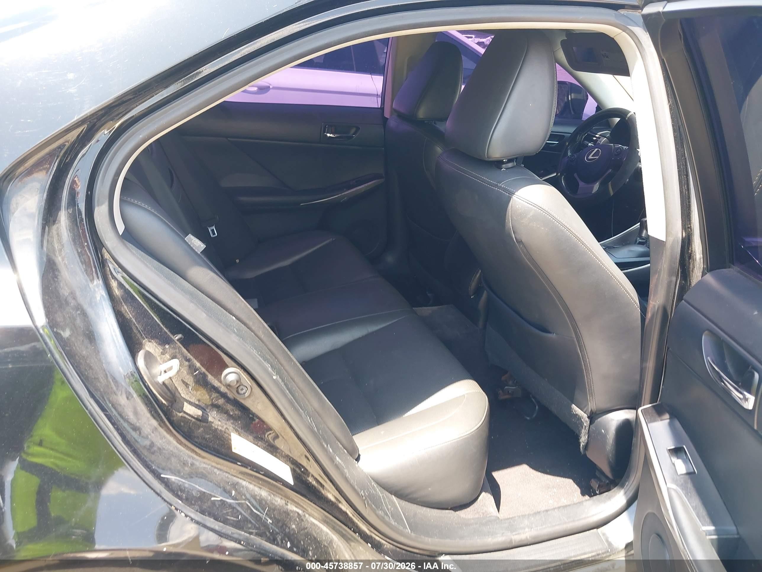 2014 Lexus Is 250   Черный vin: JTHBF1D23E5035097