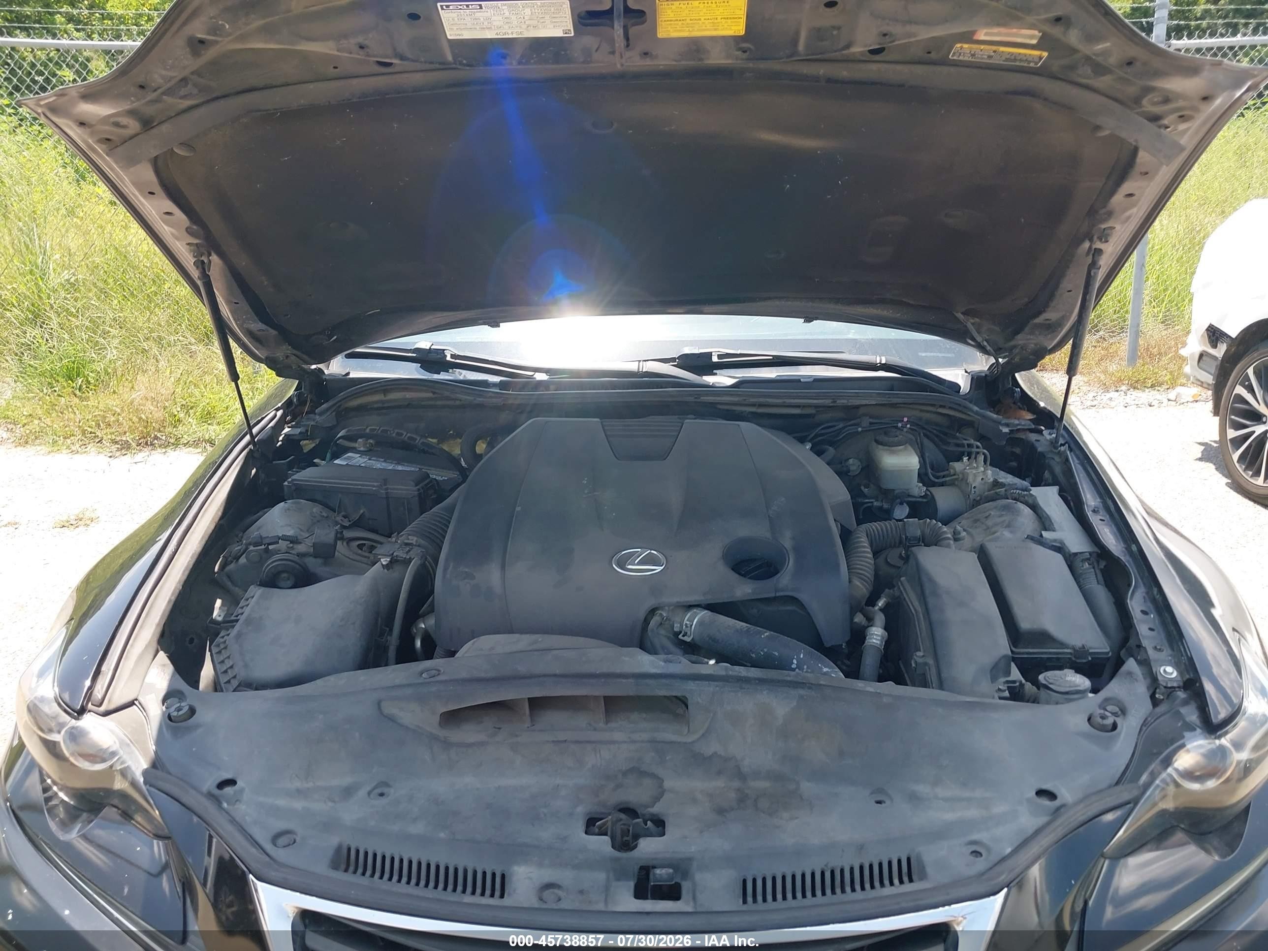 2014 Lexus Is 250   Черный vin: JTHBF1D23E5035097
