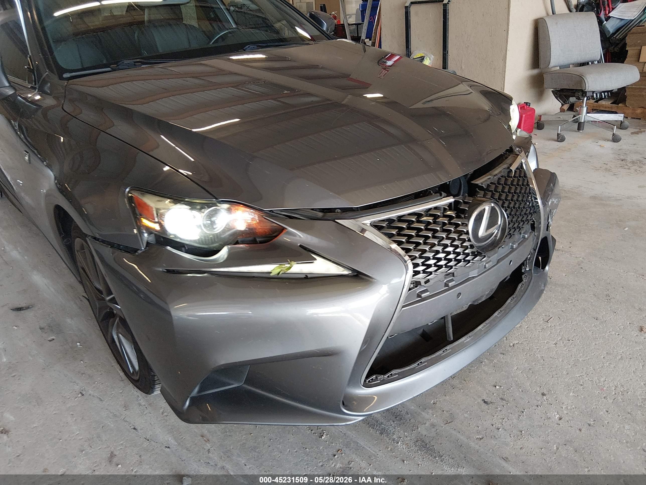 2015 Lexus Is 250 Gray vin: JTHBF1D23F5045744