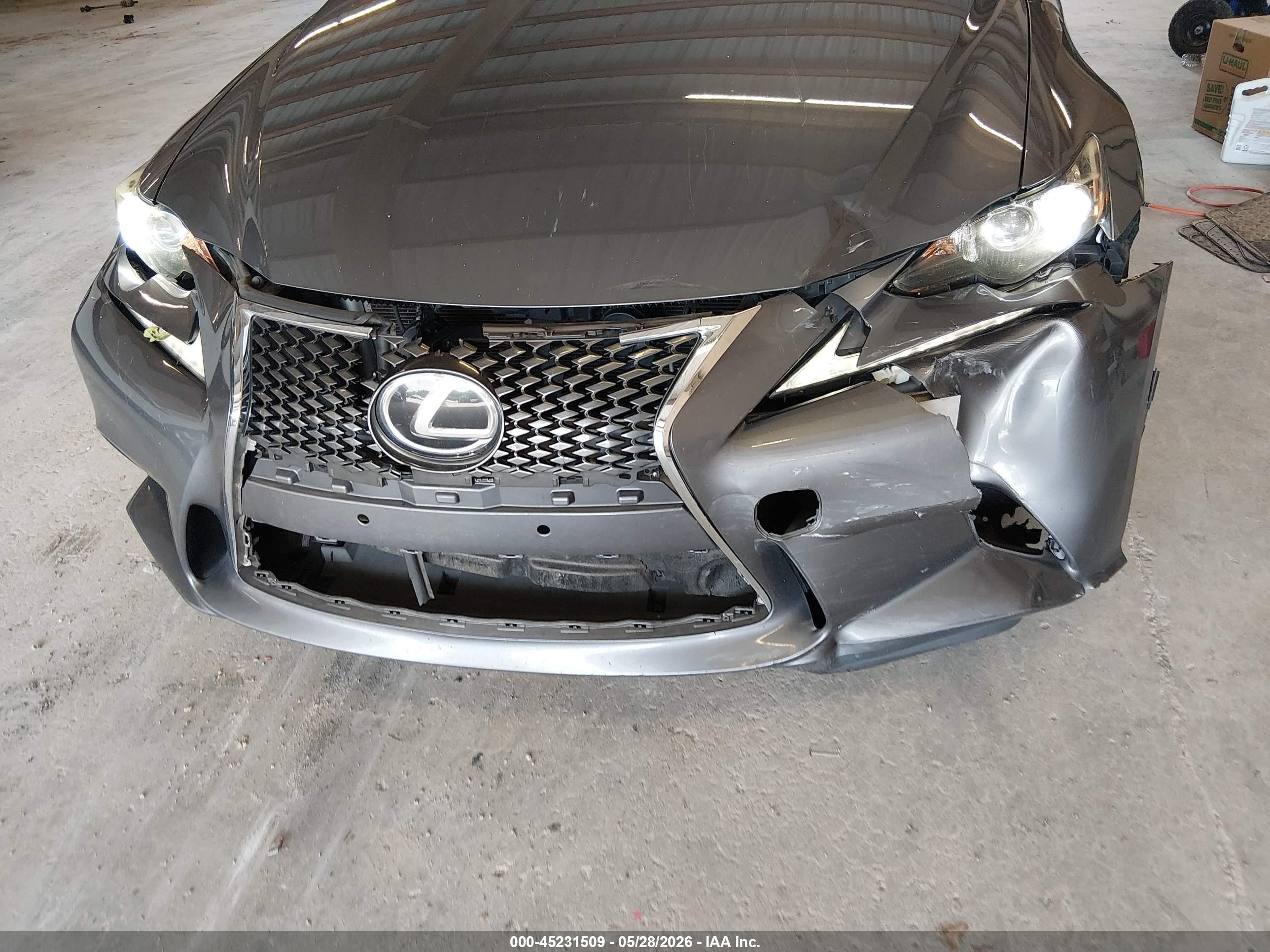 2015 Lexus Is 250 Gray vin: JTHBF1D23F5045744
