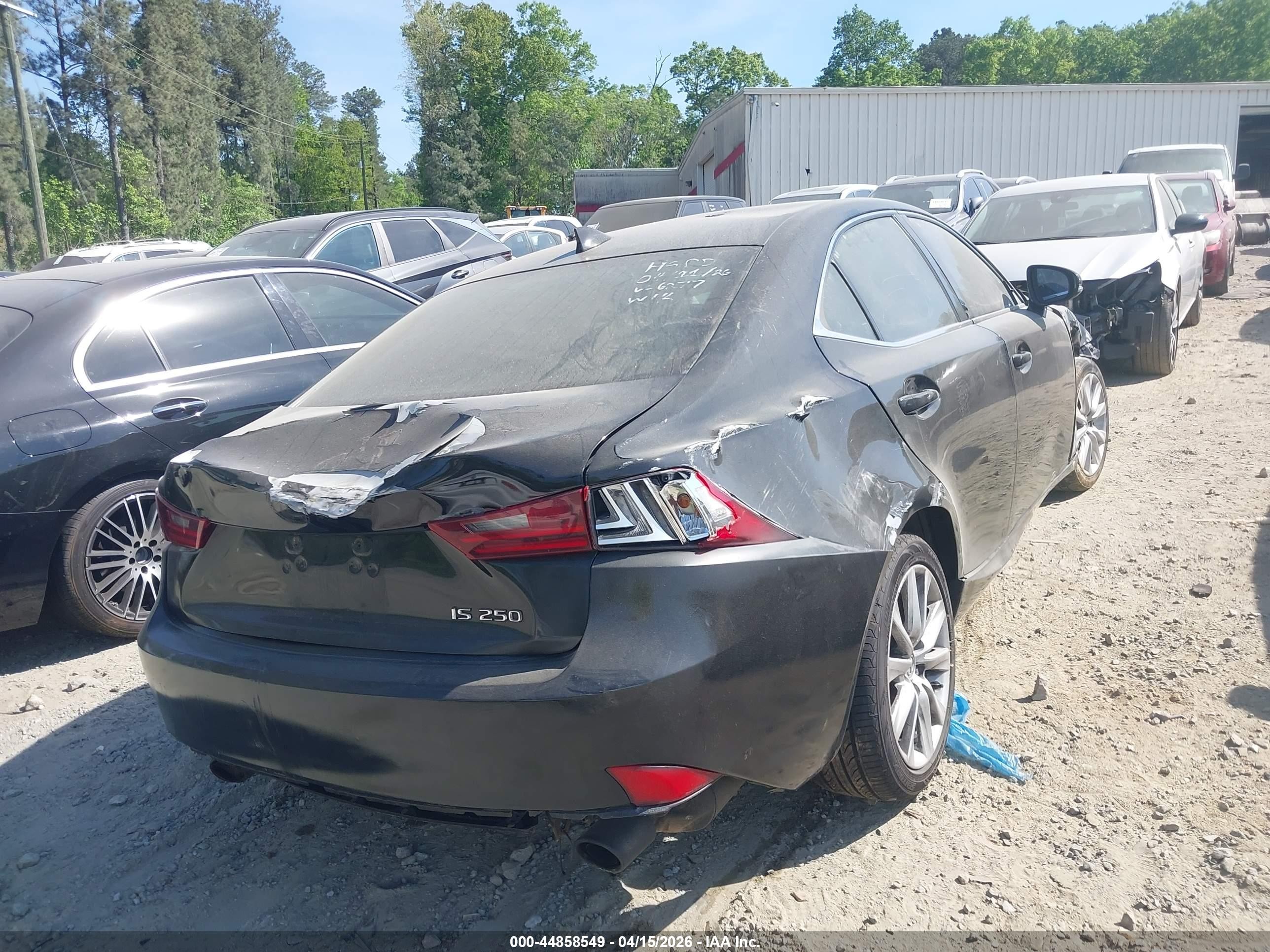 2015 Lexus Is 250   Black vin: JTHBF1D23F5046277
