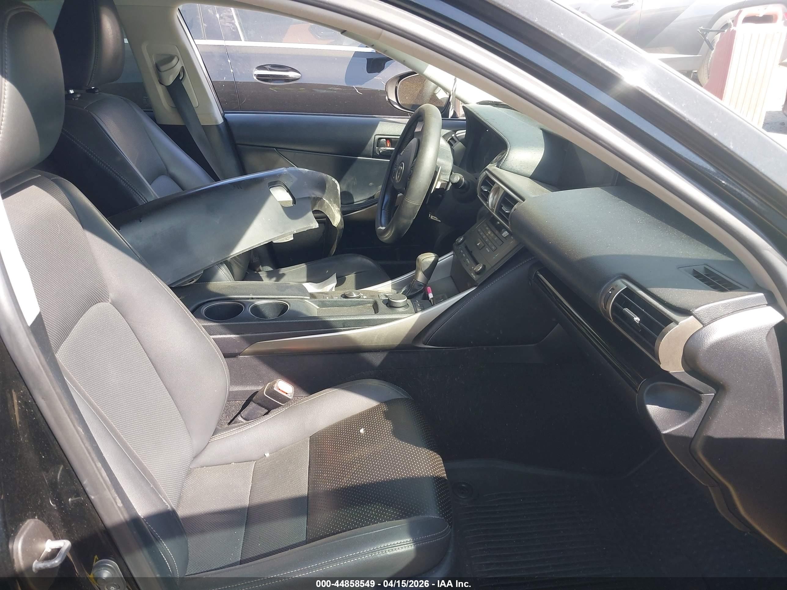 2015 Lexus Is 250   Black vin: JTHBF1D23F5046277