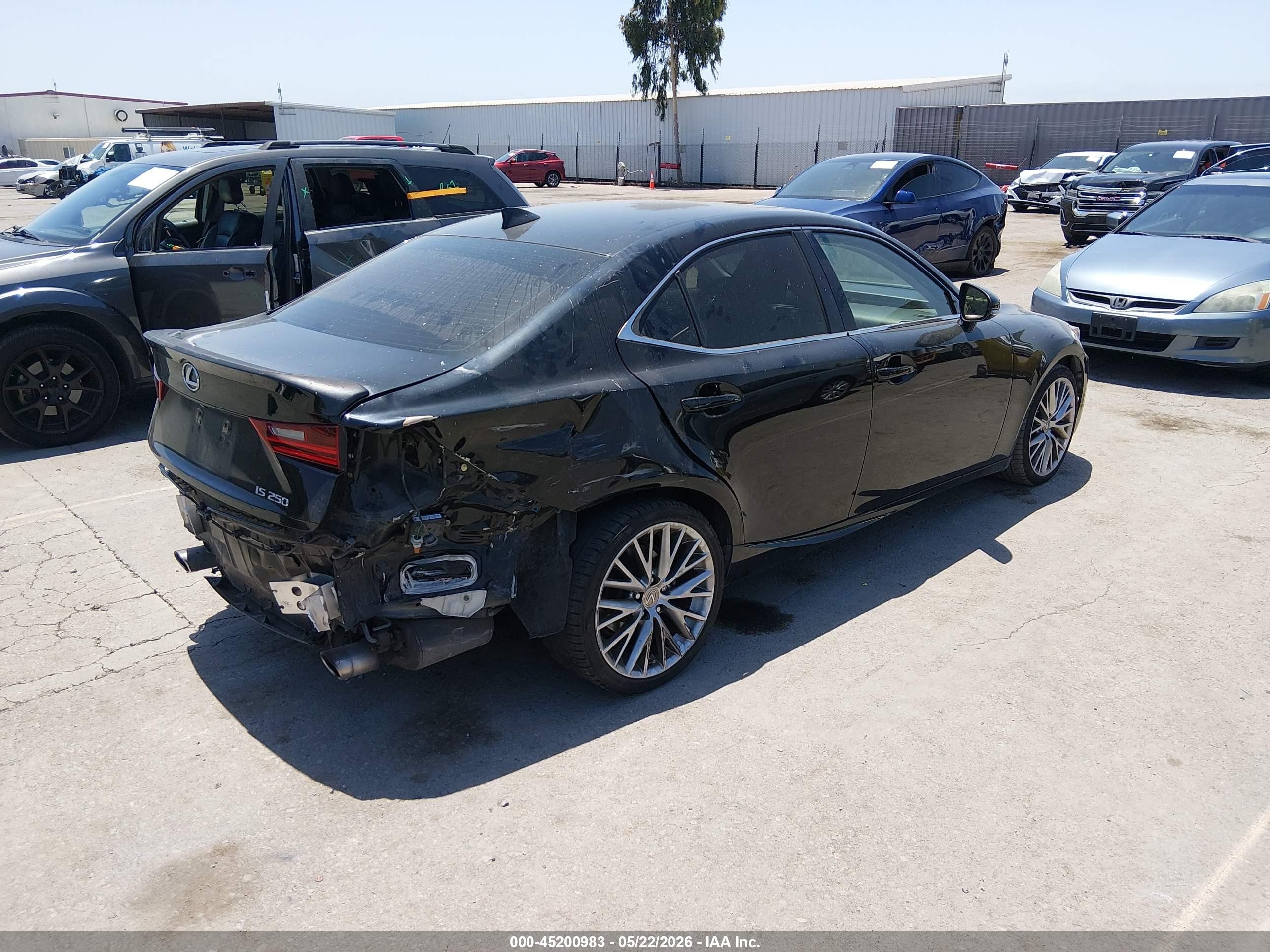 2015 Lexus Is 250   Черный vin: JTHBF1D23F5049342