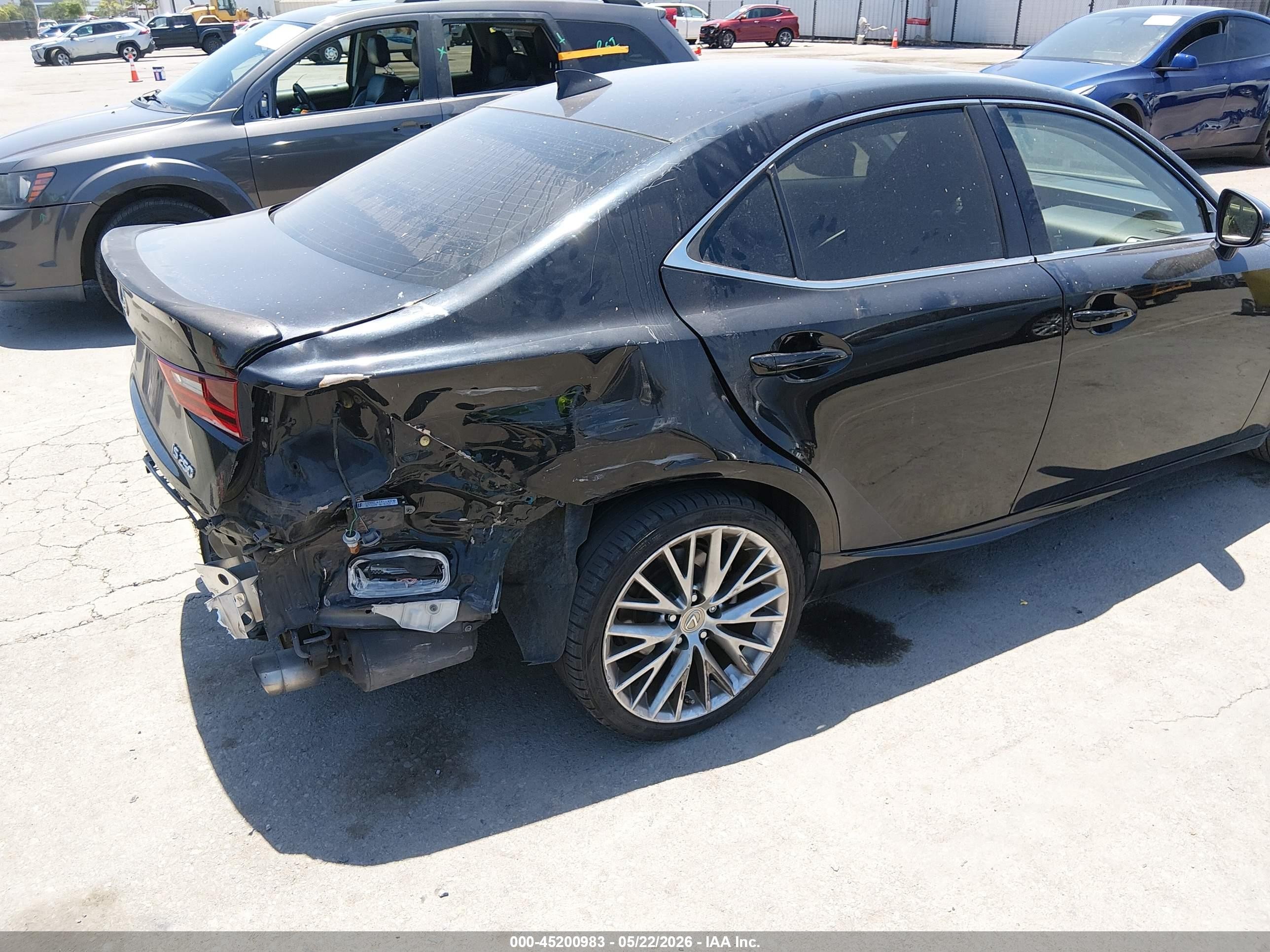 2015 Lexus Is 250   Черный vin: JTHBF1D23F5049342