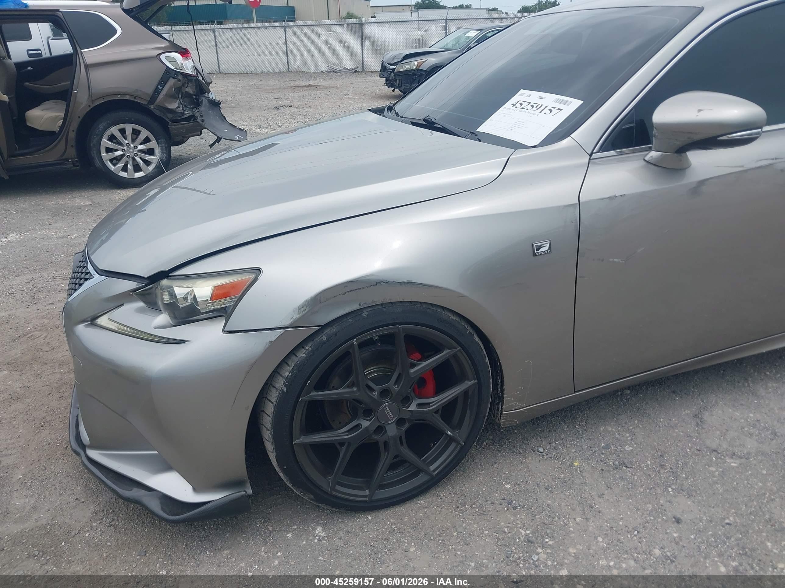 2015 Lexus Is 250   Gray vin: JTHBF1D23F5053570