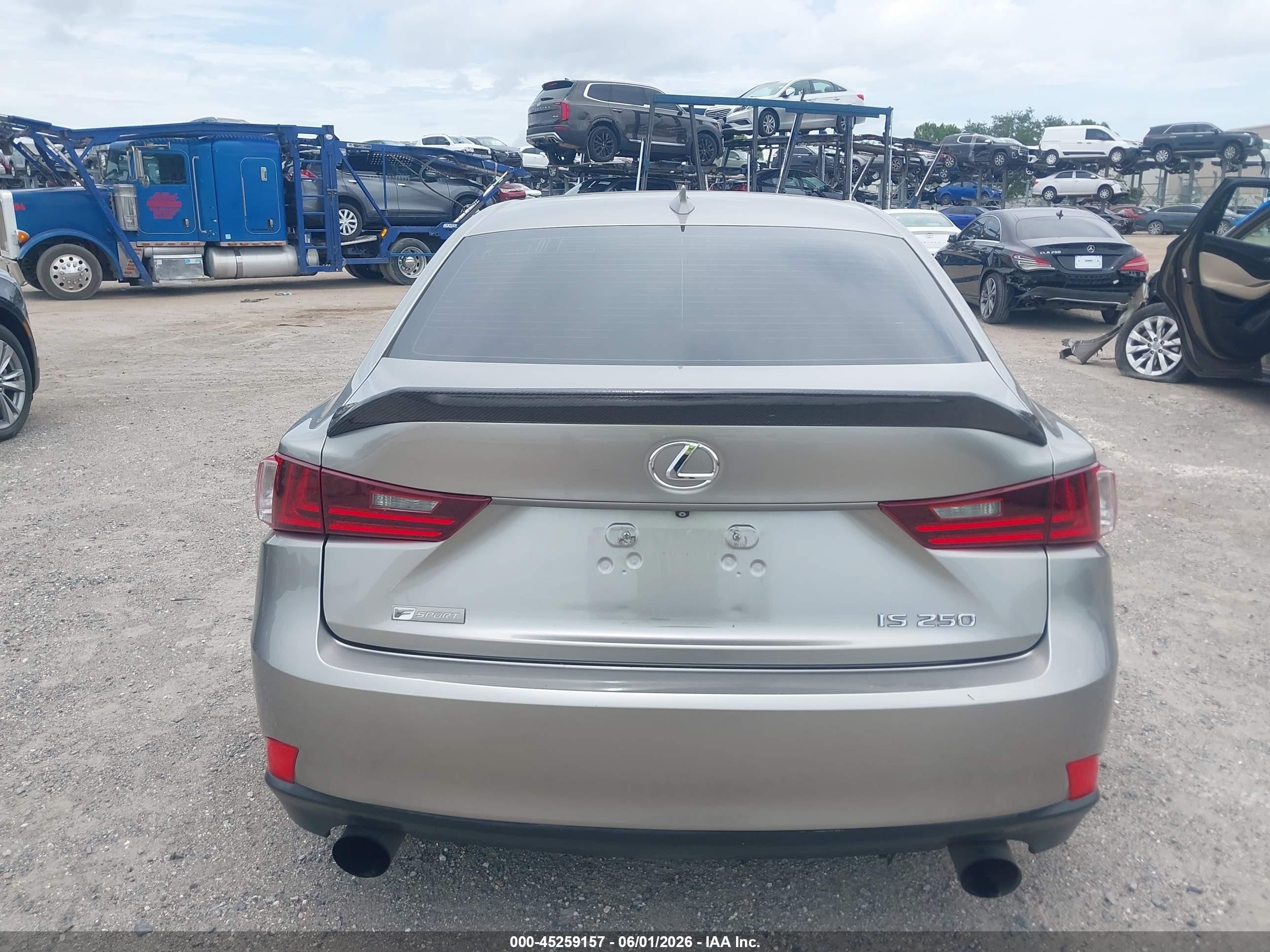 2015 Lexus Is 250   Gray vin: JTHBF1D23F5053570