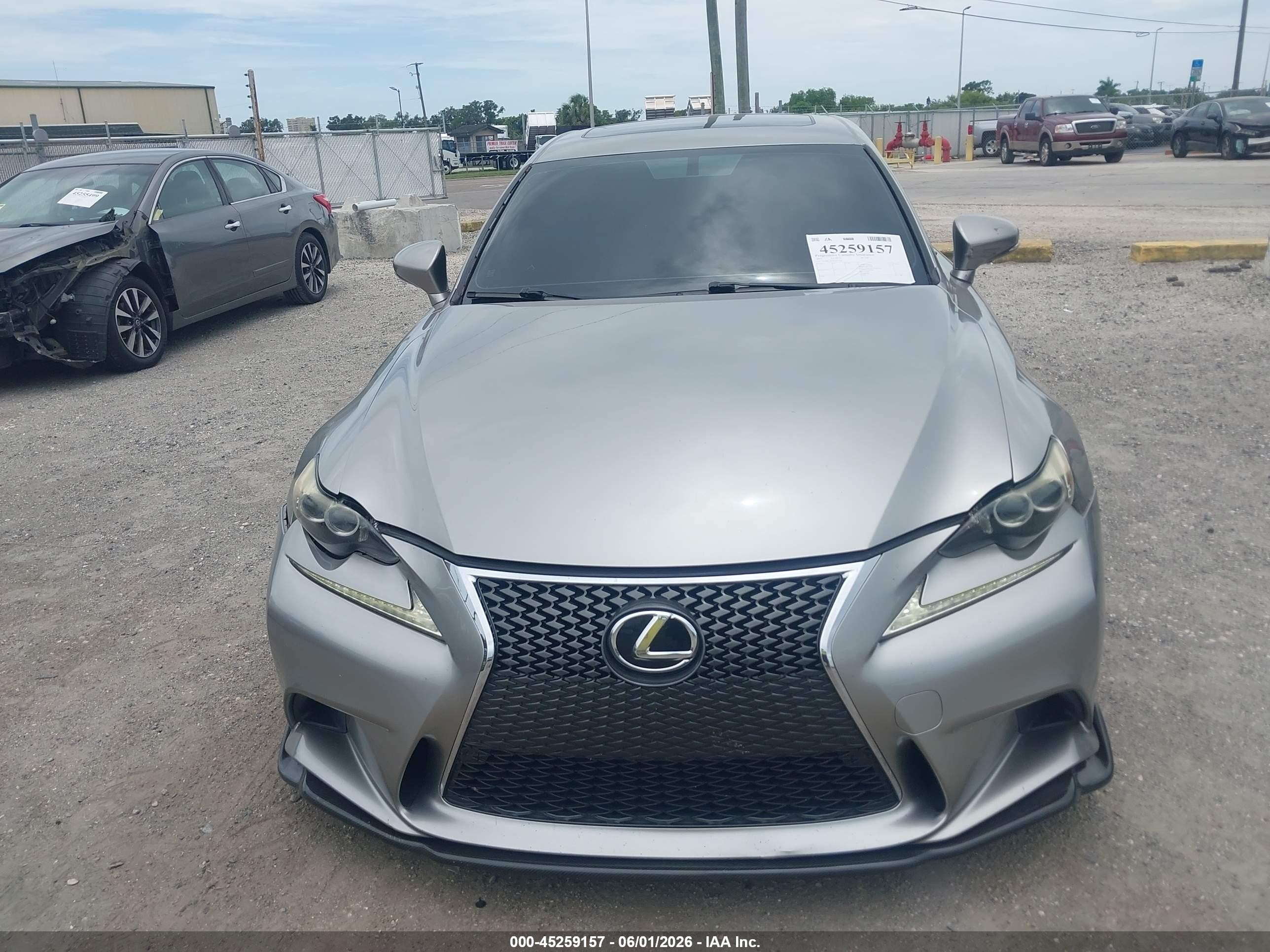 2015 Lexus Is 250   Gray vin: JTHBF1D23F5053570