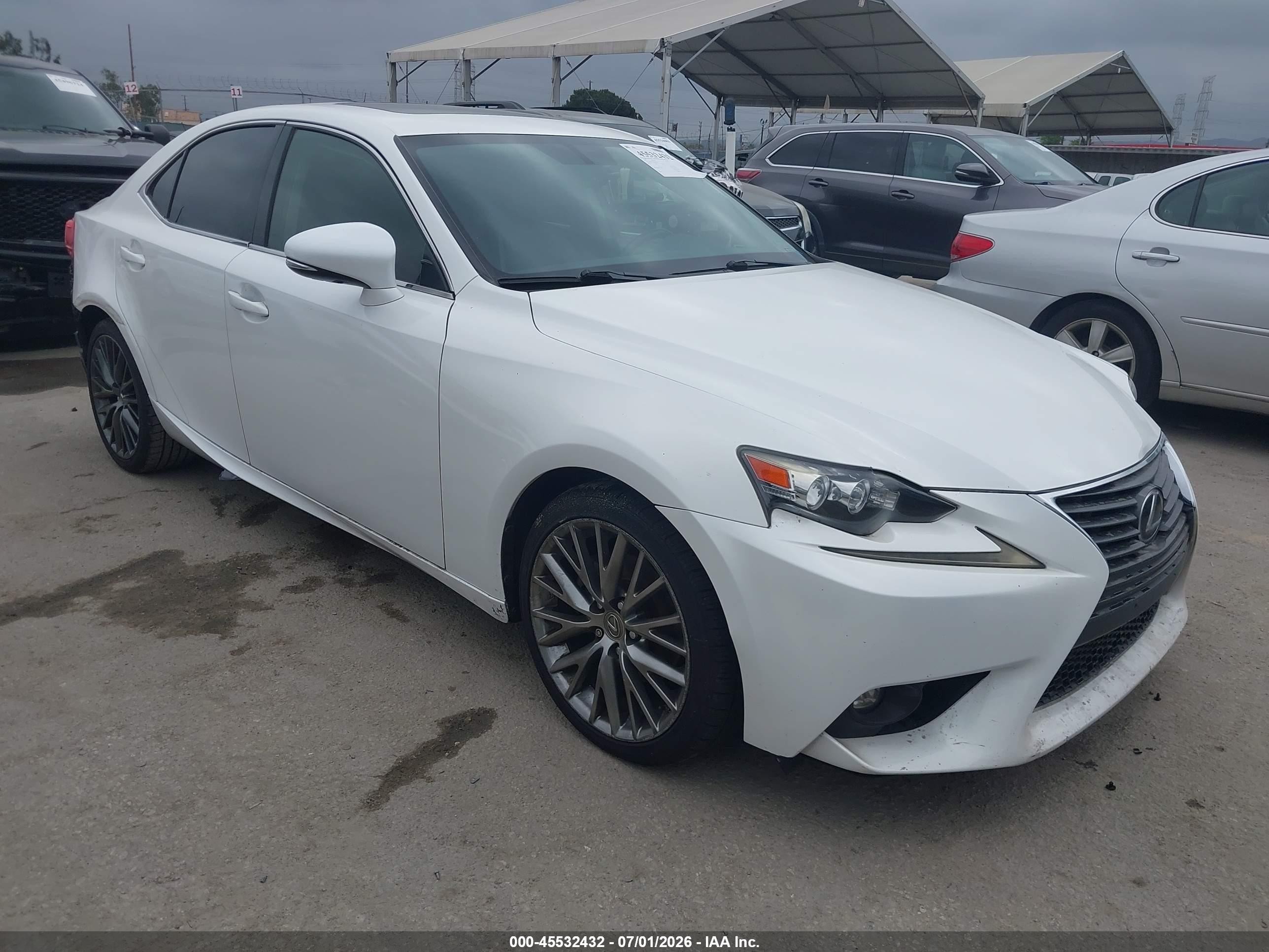 2015 Lexus Is 250 White vin: JTHBF1D23F5053729