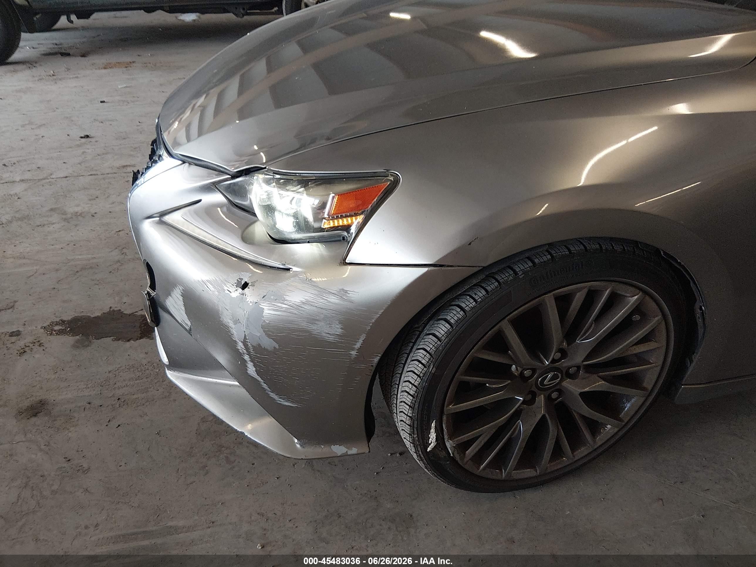 2015 Lexus Is 250   Silver vin: JTHBF1D23F5061569